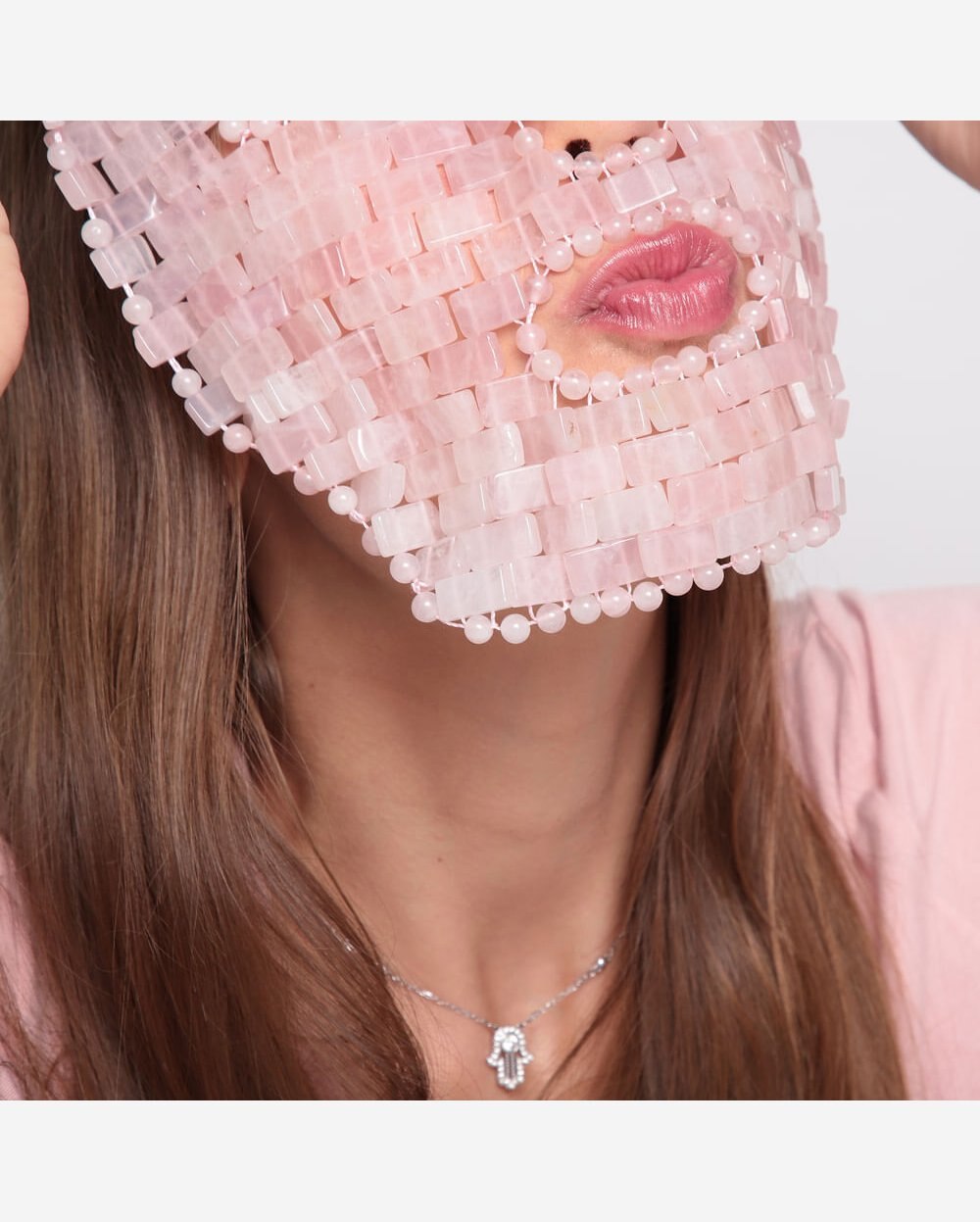 Riachuelo Máscara Facial de Quartzo Rosa Rose Quartz Face Mask