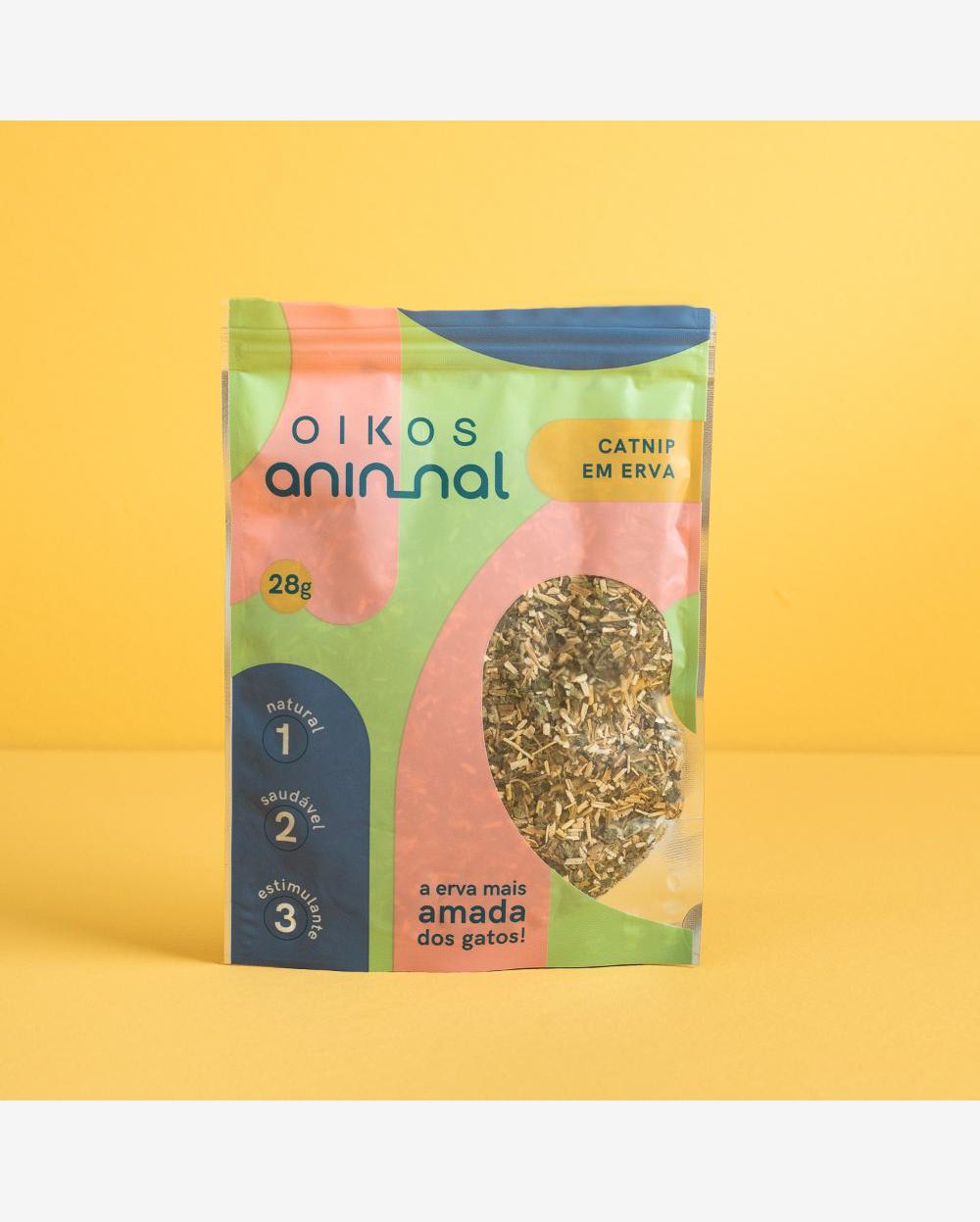 Erva catnip 28g para gatos oikos animal