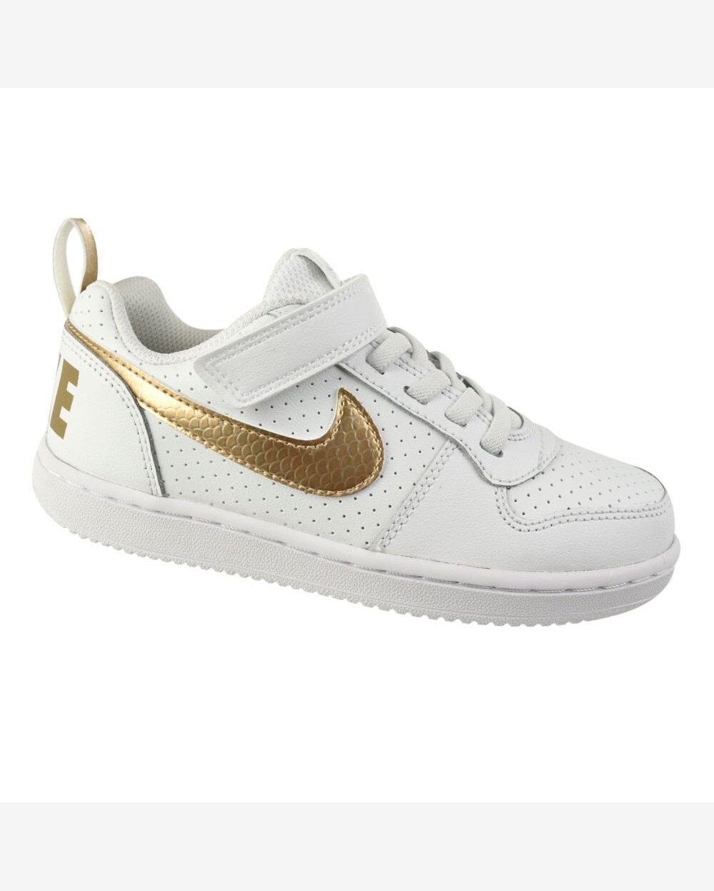 nike court borough white gold