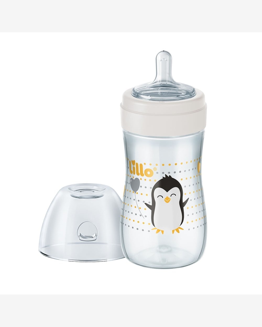 Kit com 4 Mamadeiras + 2 Bicos Super Evolution Neutral Lillo