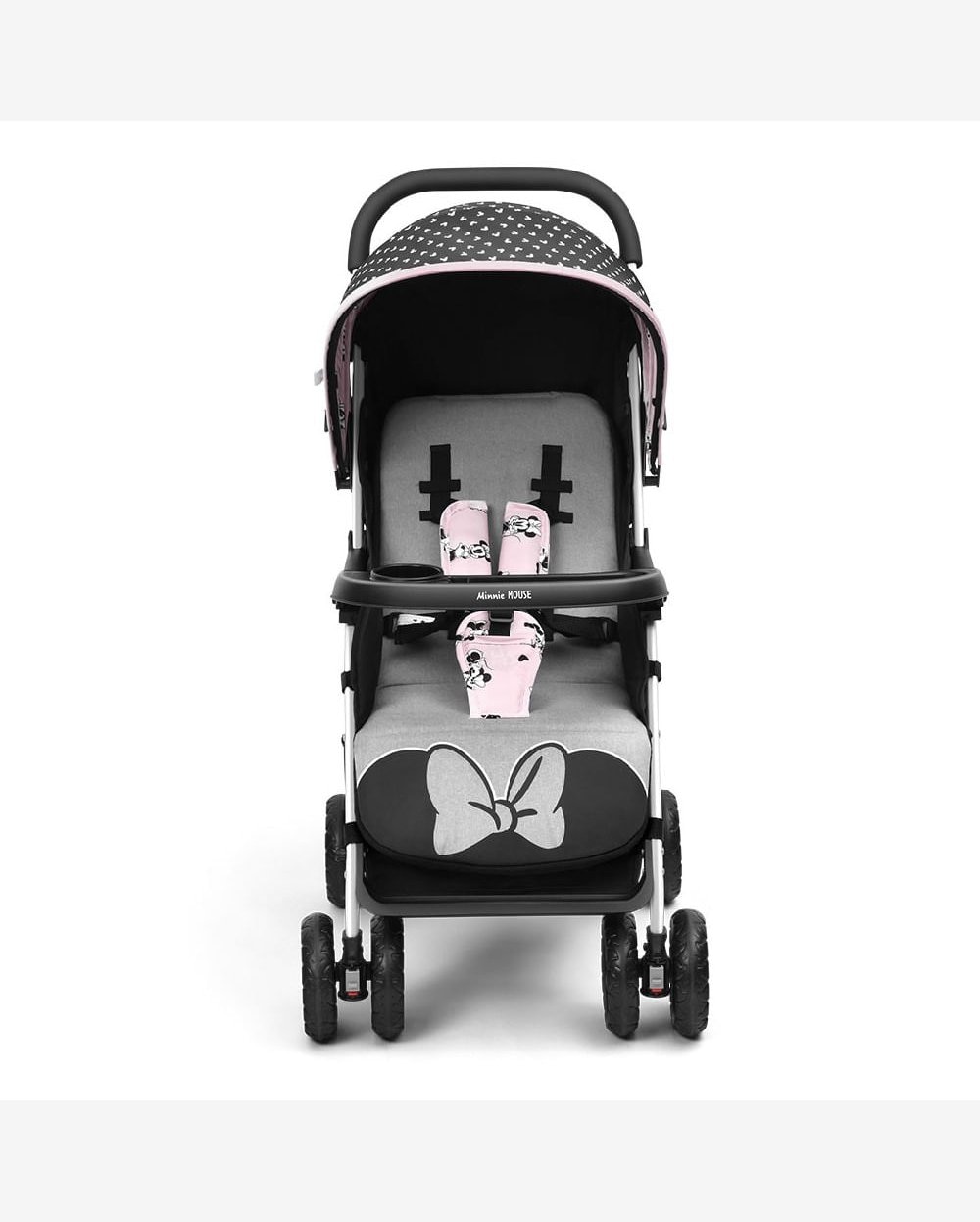 Carrinho de Passeio P/Bebê Tipo Berço Buggy Minnie Multikids