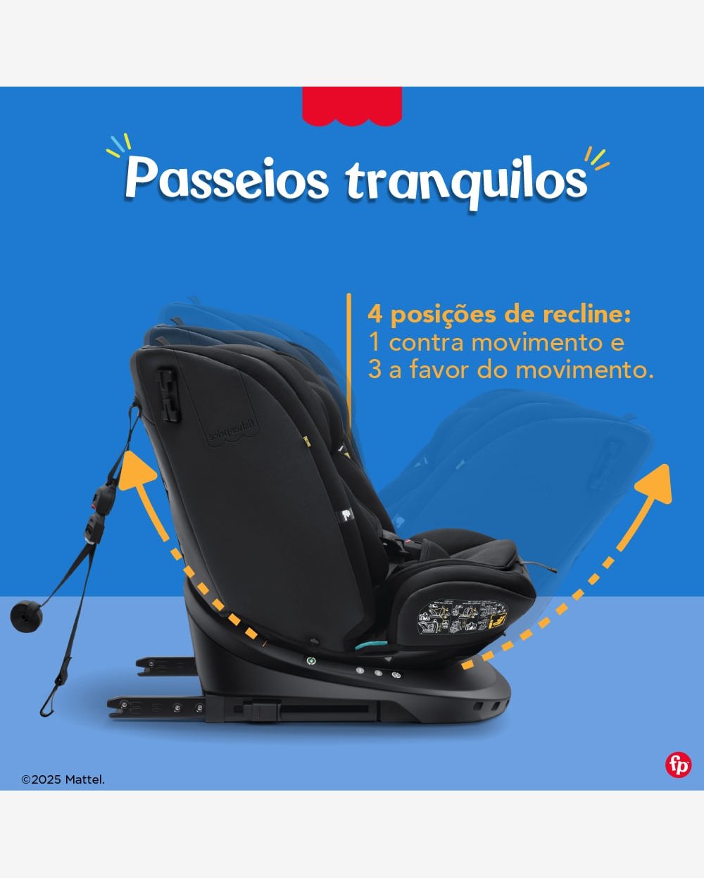 Cadeira de Carro Infantil ShieldPro 360 Preto Fisher Price