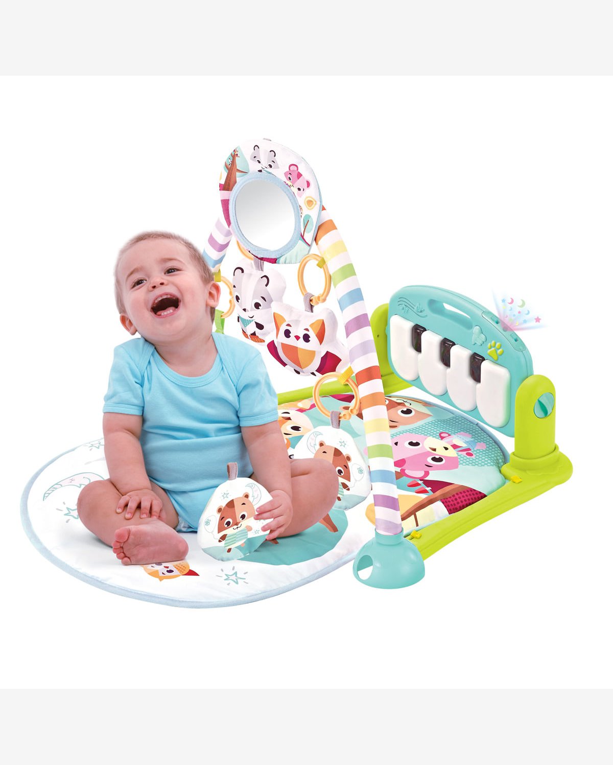 Tapete de Atividades com Piano e Bluetooth Pastime 2.0  Azul-Maxibaby