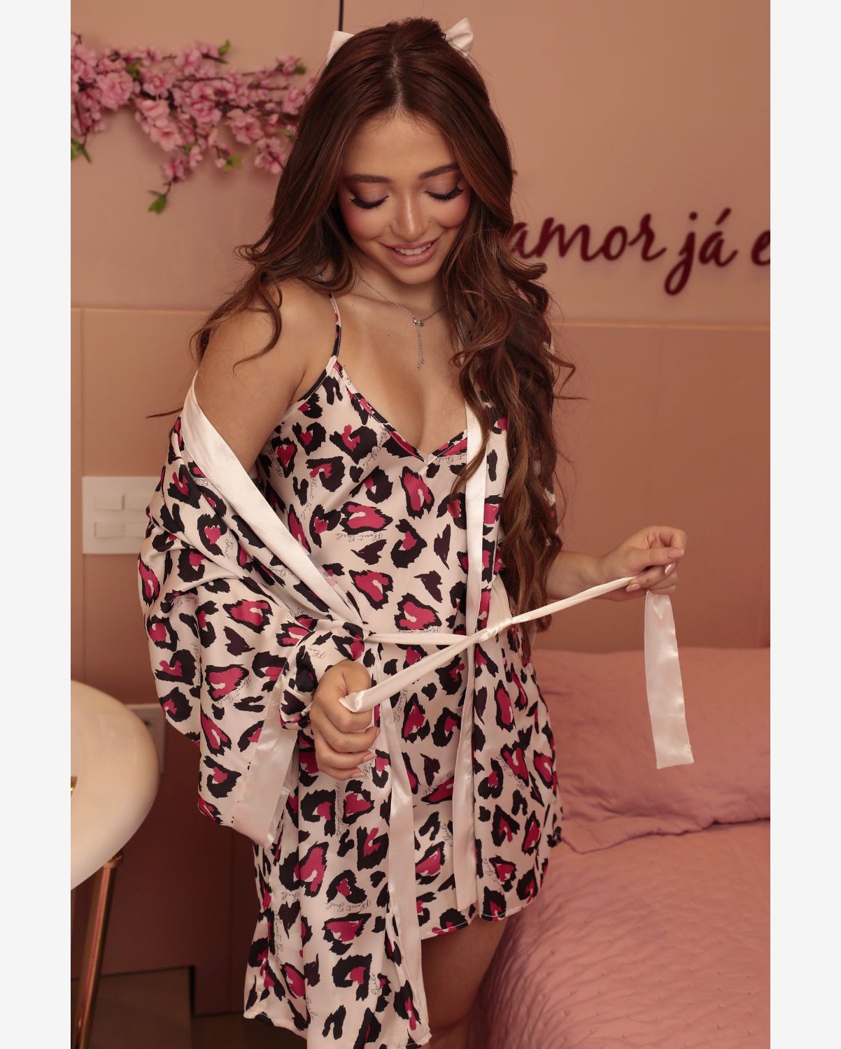 Robe Feminino Longo Chifon Planet Girls Branco