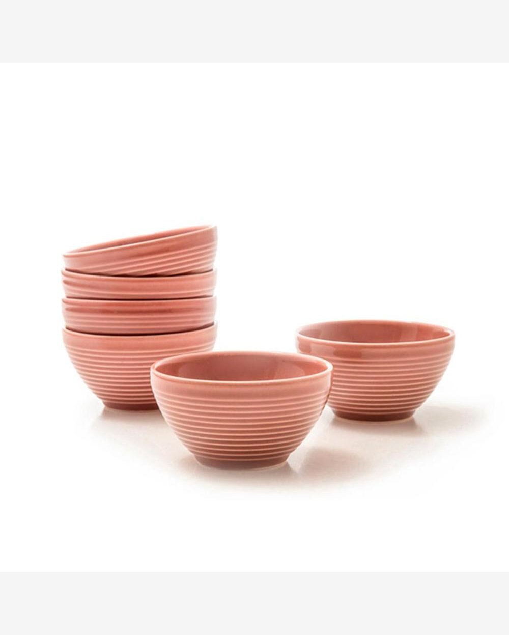 Riachuelo Conjunto com 6 Bowl Argos PimentaRosa 367ml por Rita Lobo