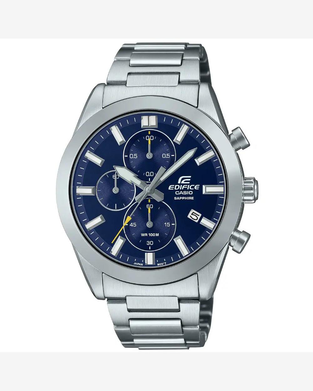 Relógio Casio Masculino Ref: Efb-710d-2avudf Edifice Cronógrafo Prateado
