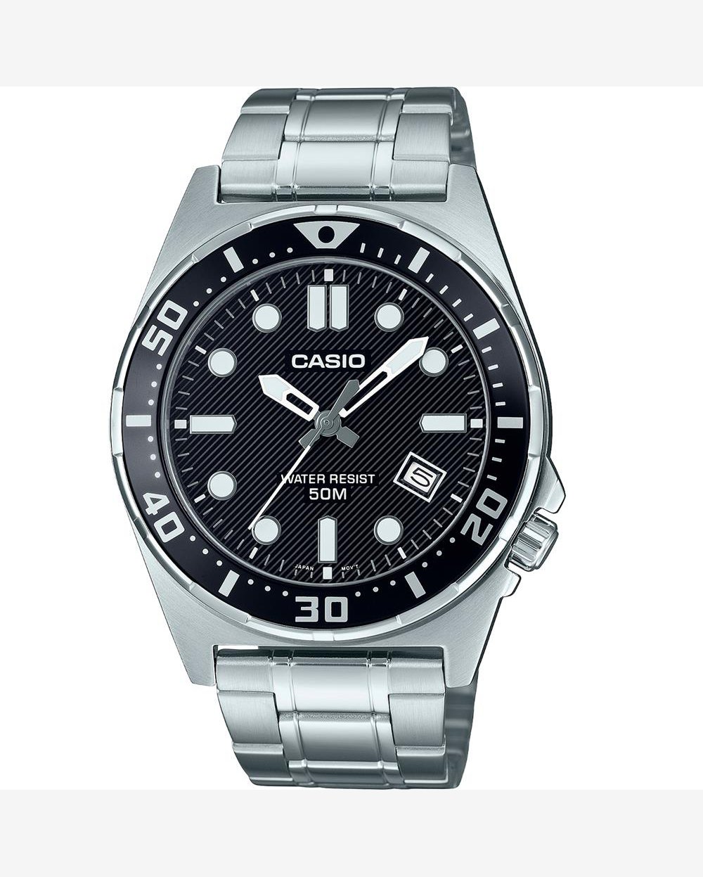Relógio Casio Masculino Ref: Mtd-135d-1avdf Esportivo Prateado