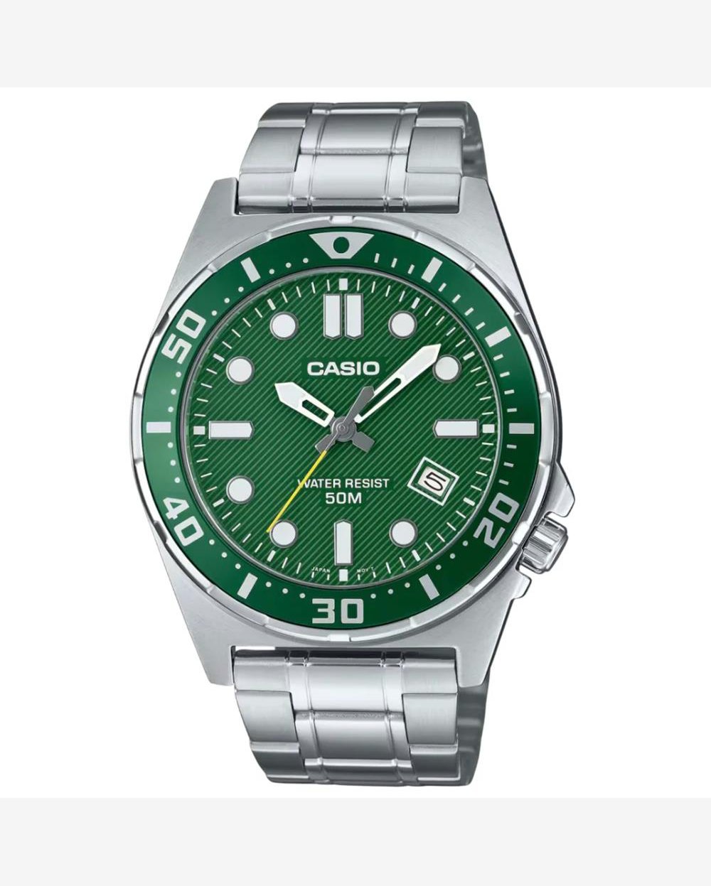 Relógio Casio Masculino Ref: Mtd-135d-3avdf Esportivo Prateado