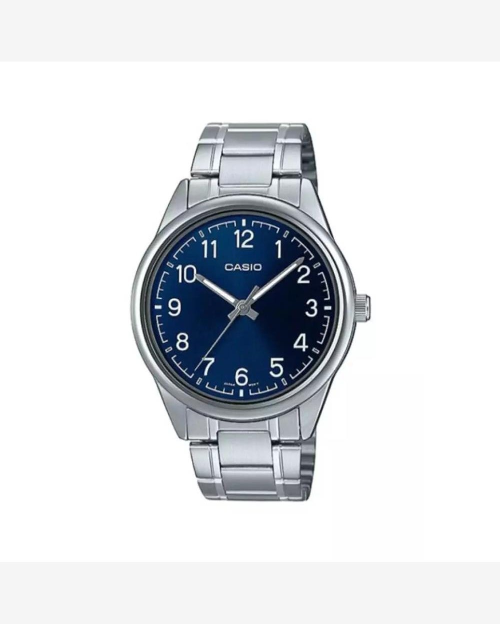 Relógio Casio Masculino Ref: Mtp-v005d-2b4udf Clássico Prateado