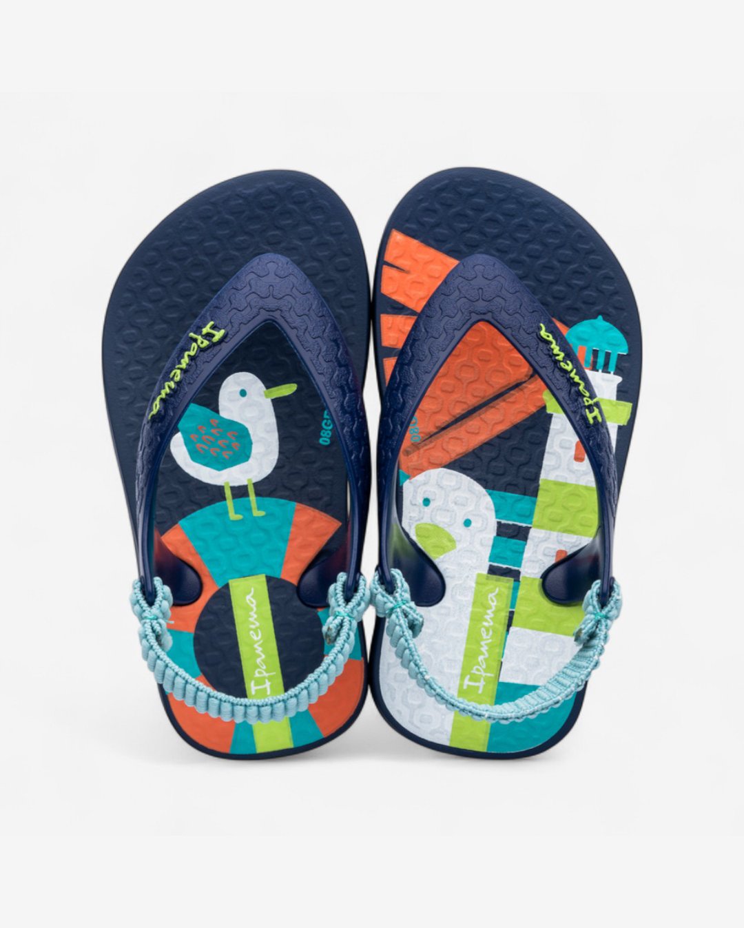 Chinelo Ipanema Baby Com Elástico Patinho Azul