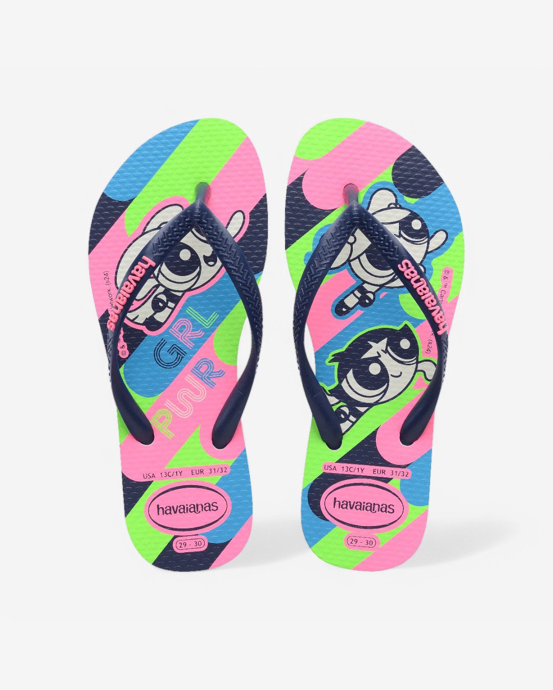 Chinelo Havaianas Infantil Slim Meninas Super Poderosas