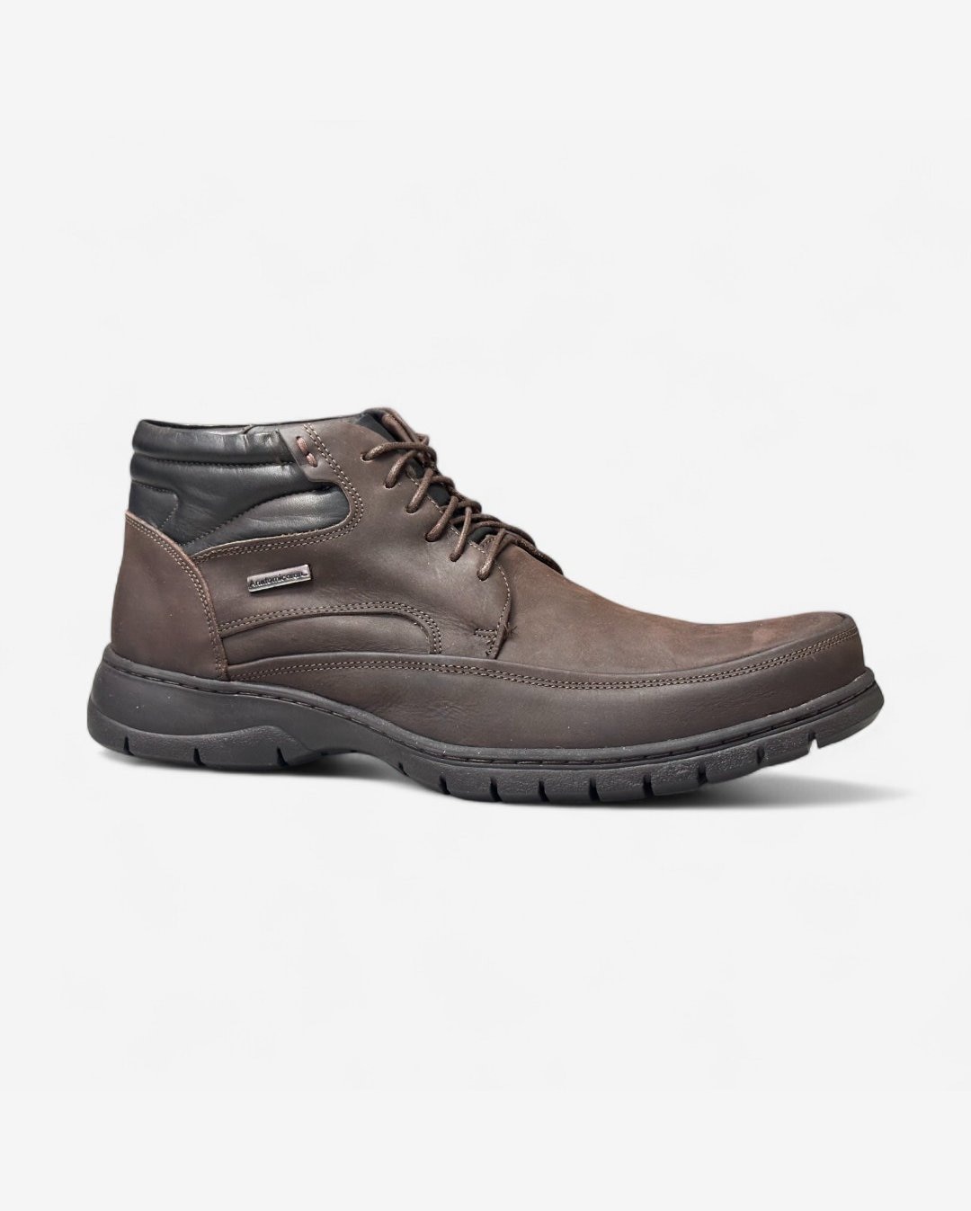 Bota Anatomic Gel Masculina Em Couro Cafe