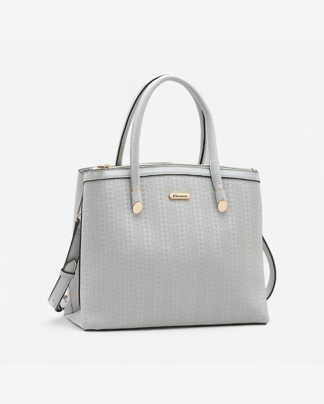 Bolsa Feminina Chenson Mini Tramas Cinza