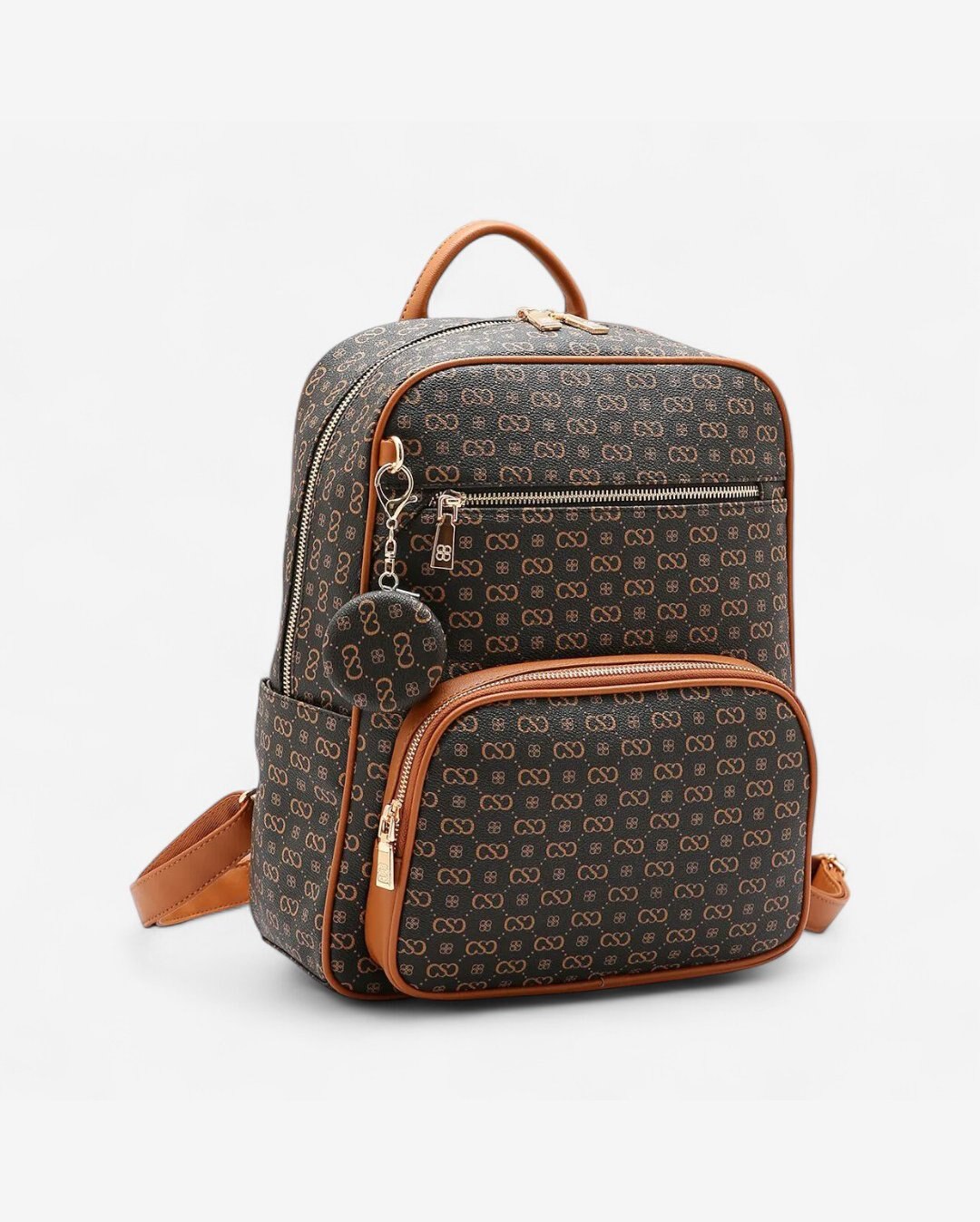 Mochila Feminina Chenson Monograma Elegance Café