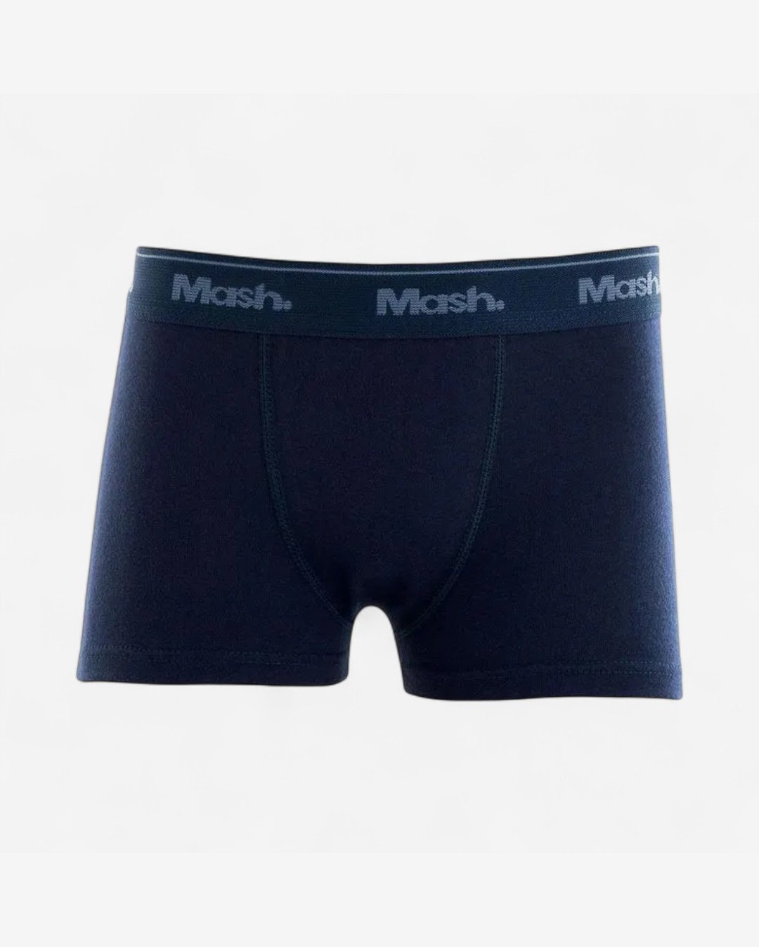Cueca Boxer Mash Algodão Lisa Infantil Azul Marinho