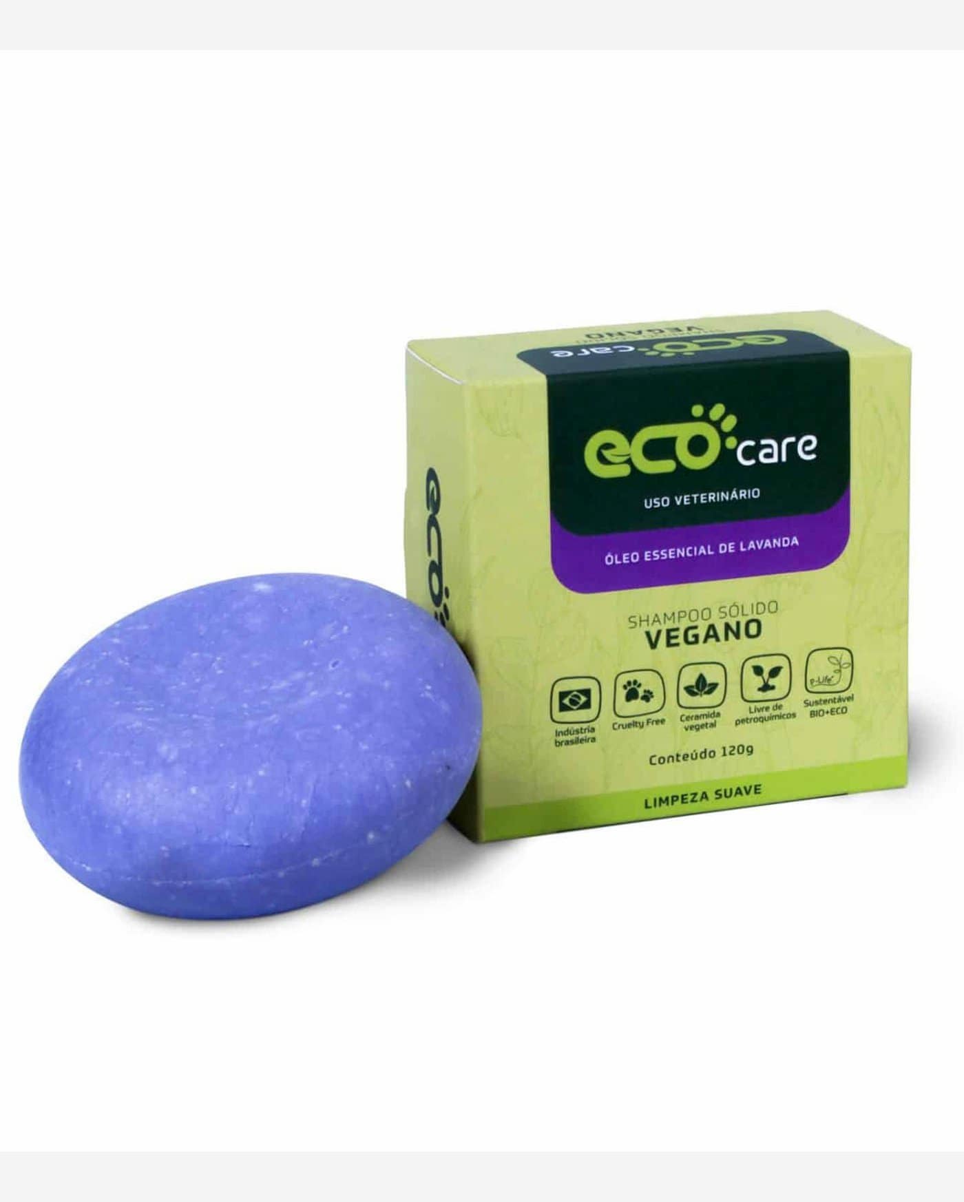 Riachuelo Shampoo Pet Sólido Vegano Eco Care Roxo