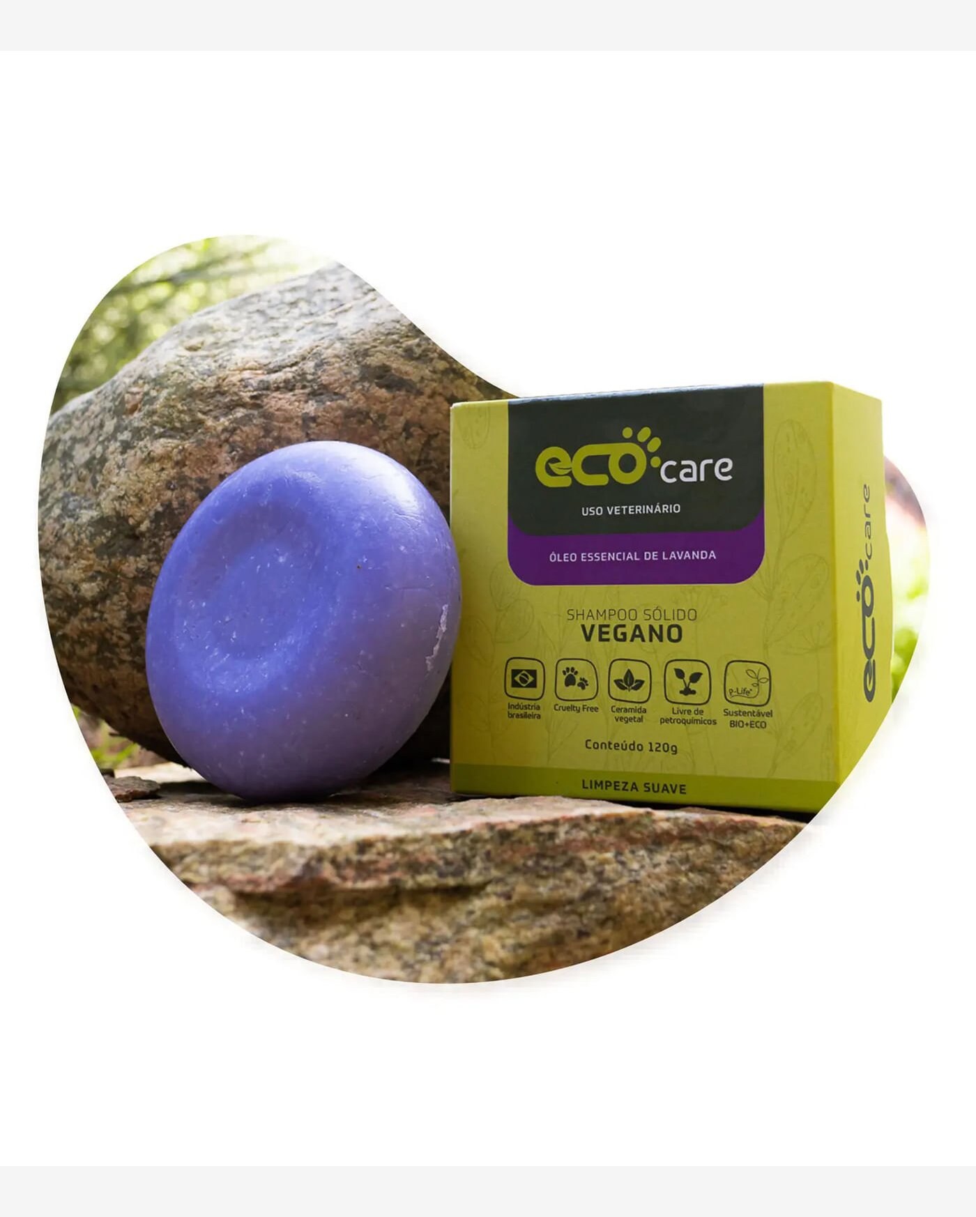 Riachuelo Shampoo Pet Sólido Vegano Eco Care Roxo