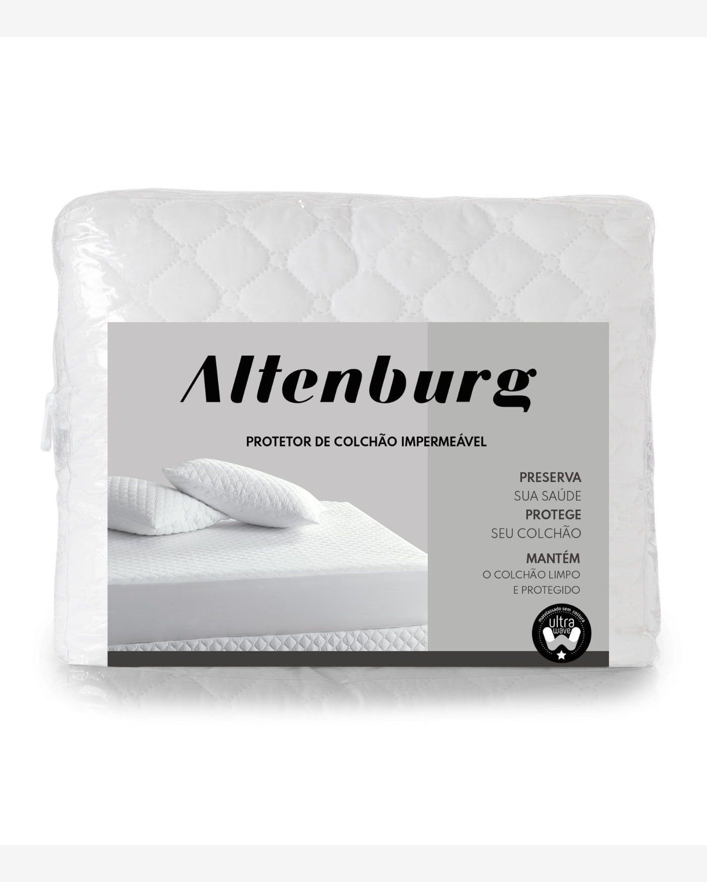 Protetor de Colchão Impermeável Queen Altenburg Branco