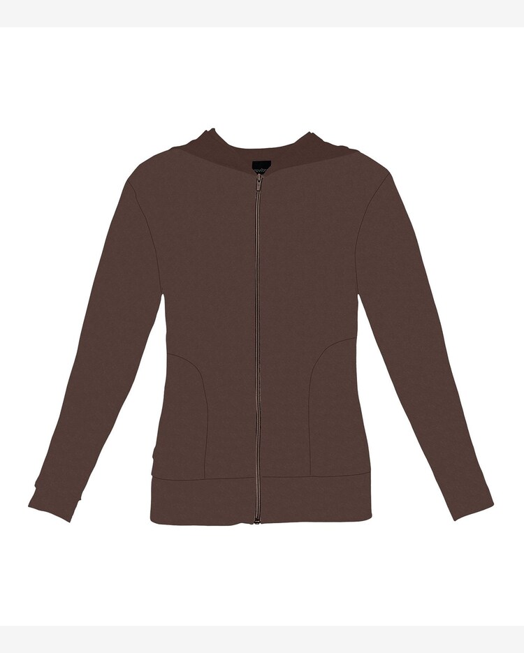 Riachuelo Jaqueta Básica Plush Feminina Rovitex Plus Marrom