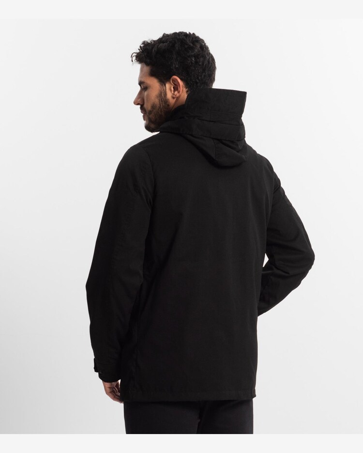 Riachuelo Jaqueta Parka Masculina Em Sarja Diametro Preto