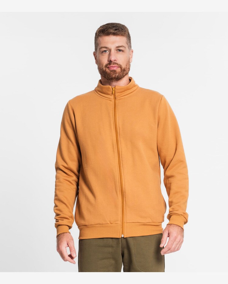 Riachuelo Jaqueta Masculina Em Moletom Rovitex Marrom