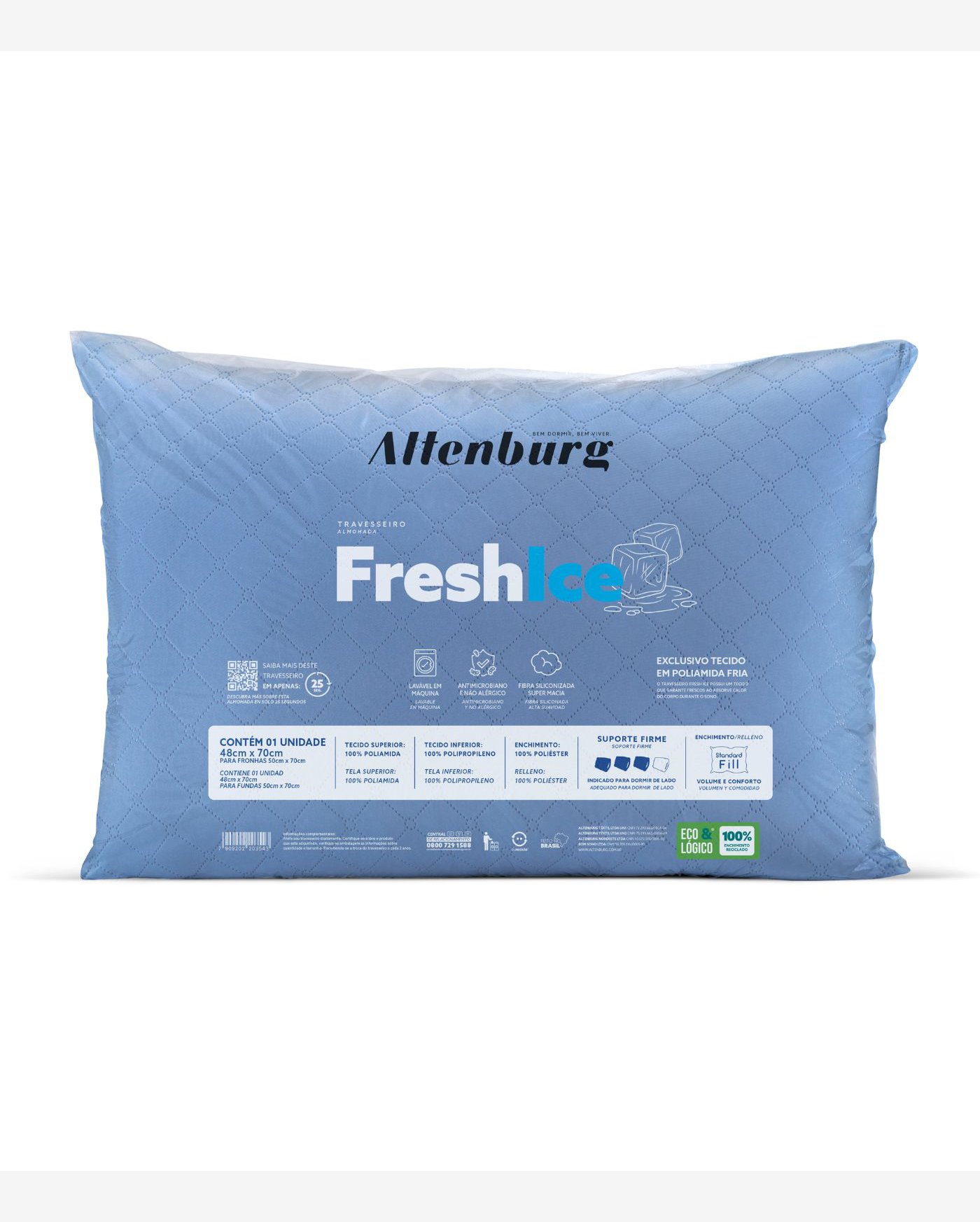 Travesseiro Fresh Ice Térmico Altenburg Branco