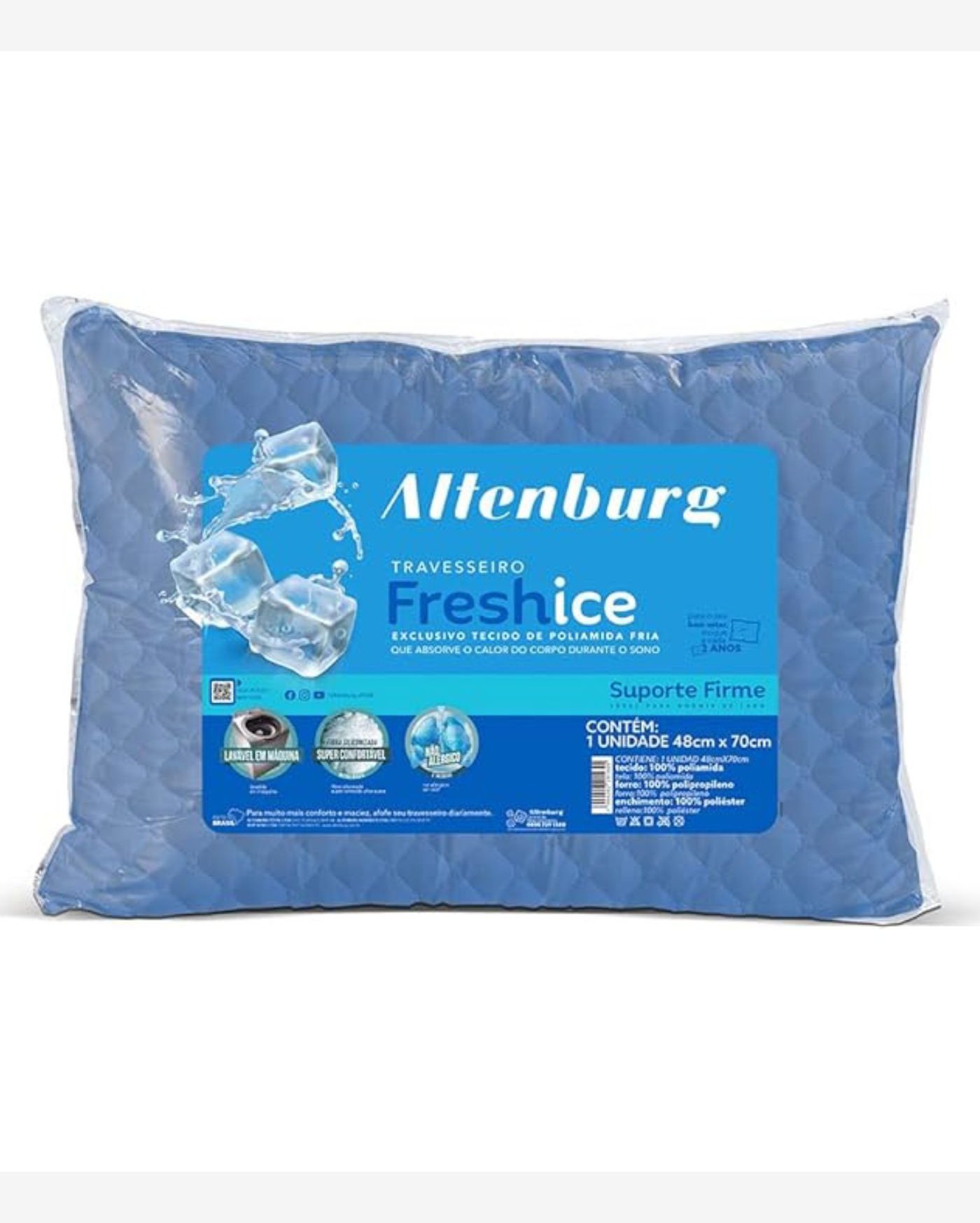 Travesseiro Fresh Ice Térmico Altenburg Branco