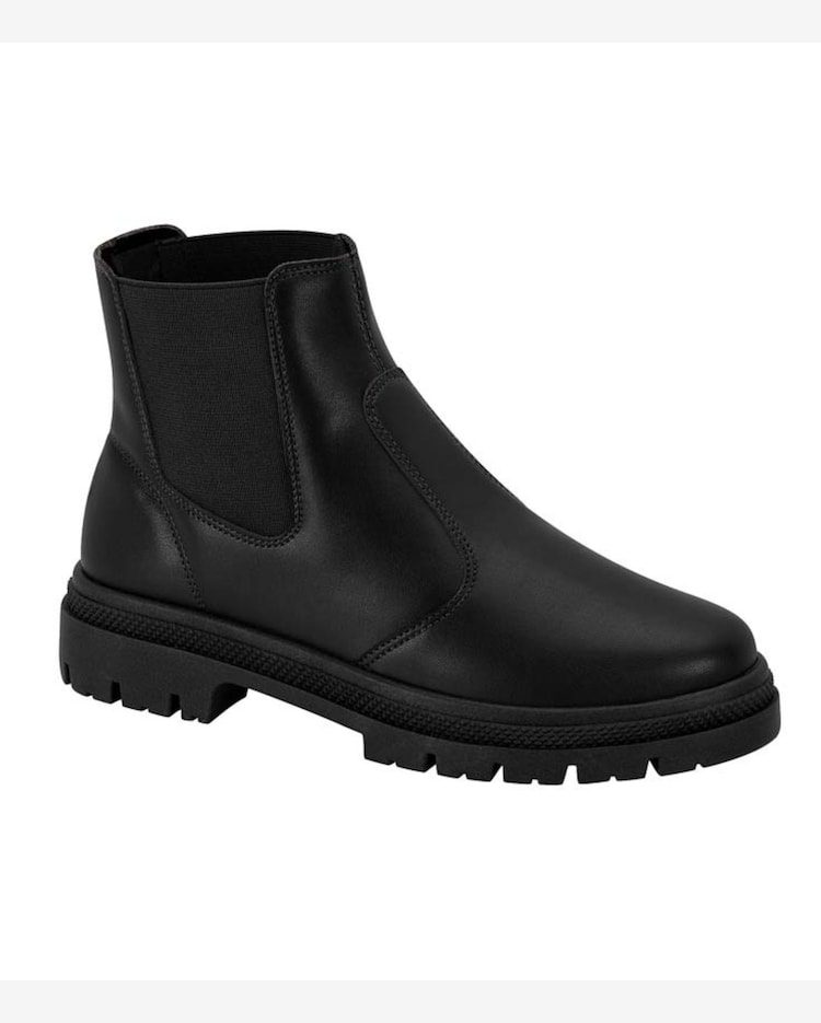 Riachuelo Bota Chelsea Tratorada Feminina Moleca Preto
