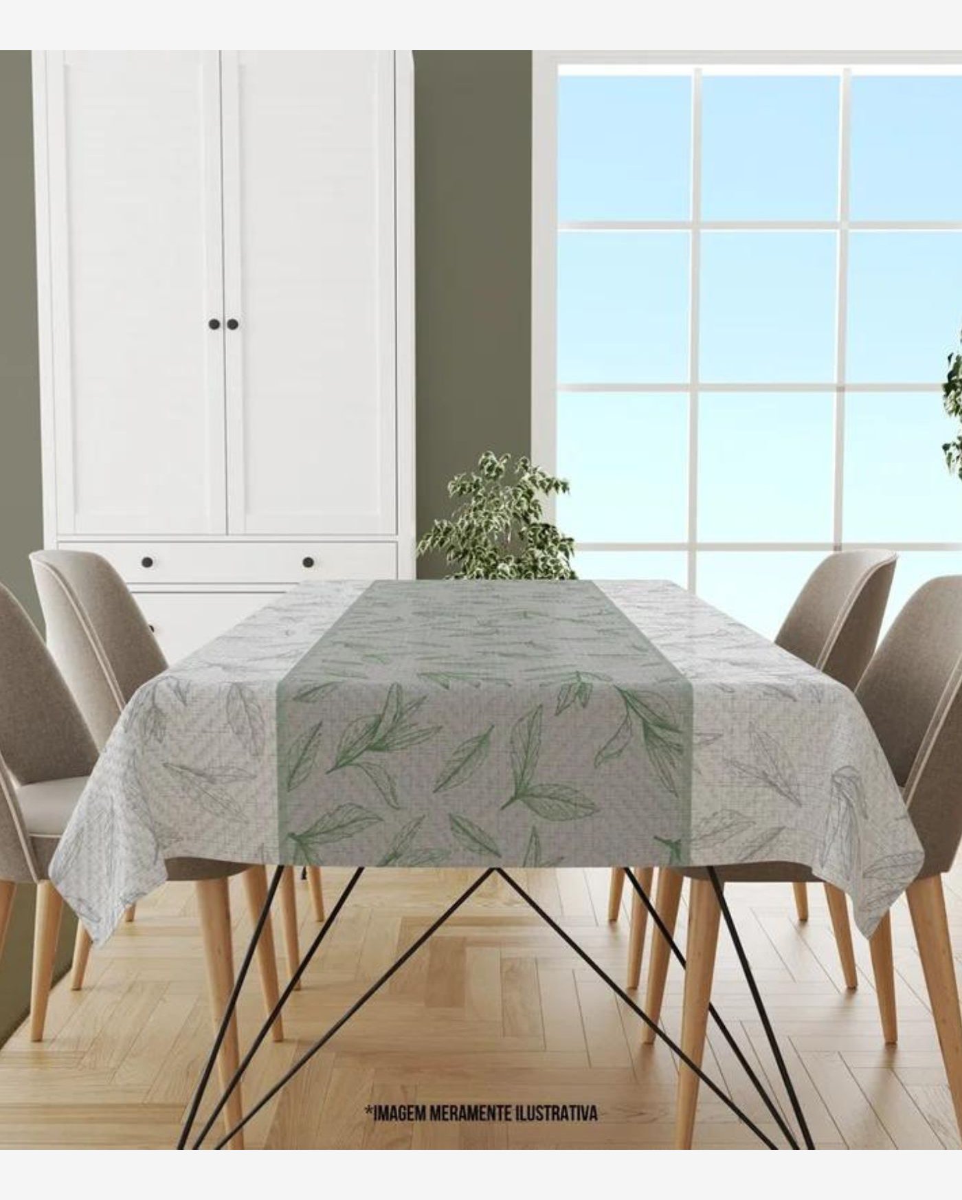 Toalha De Mesa Retangular 8 Lugares Wevans Branco
