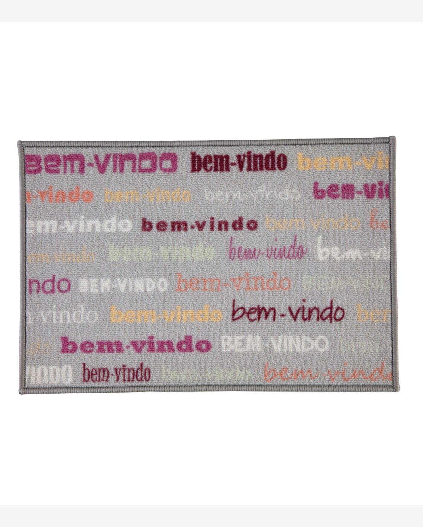 Capacho Bem-Vindo Estampado Corttex Bege