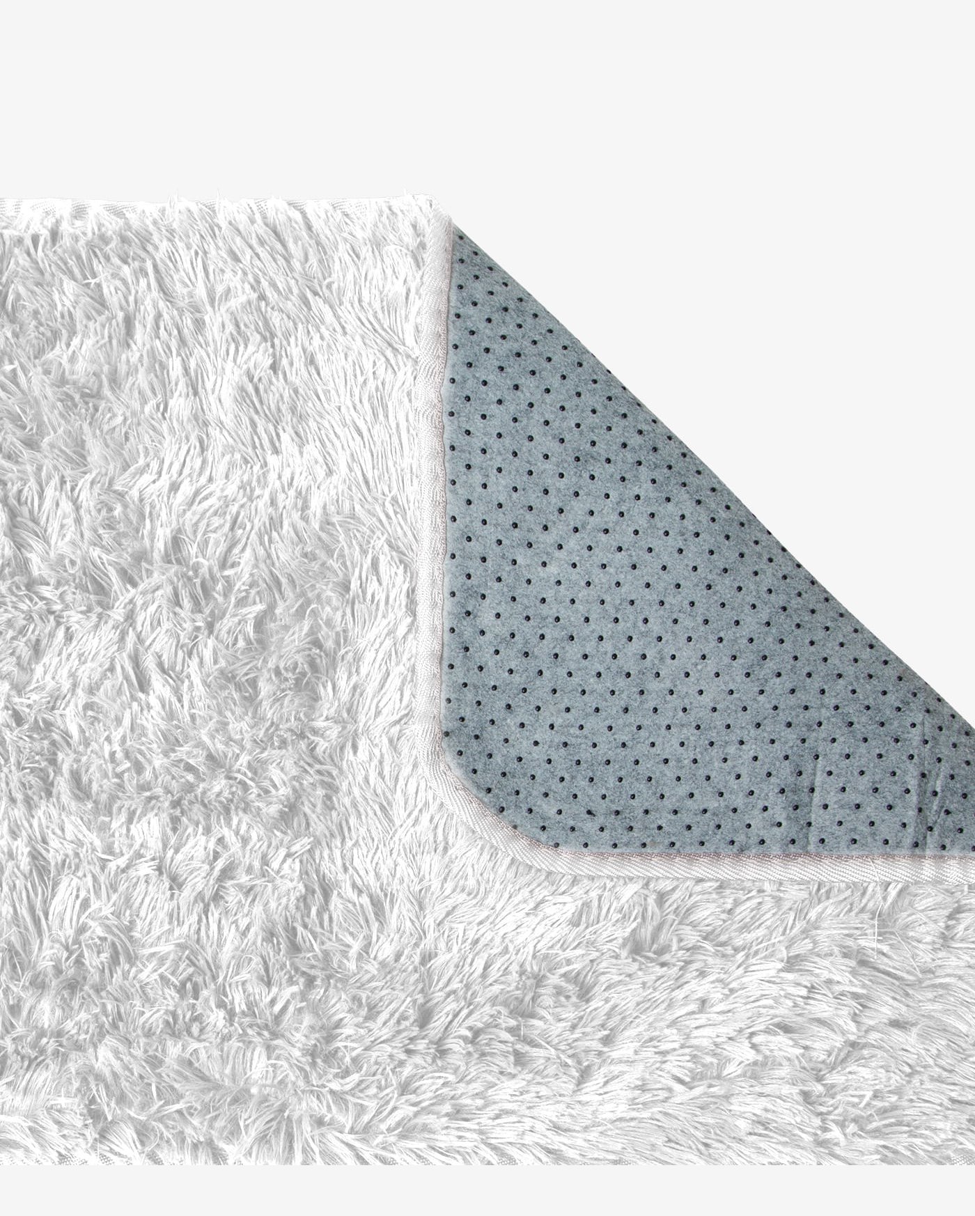 Tapete Felpudo 100 cm x 140 cm Infinita Cor Branco