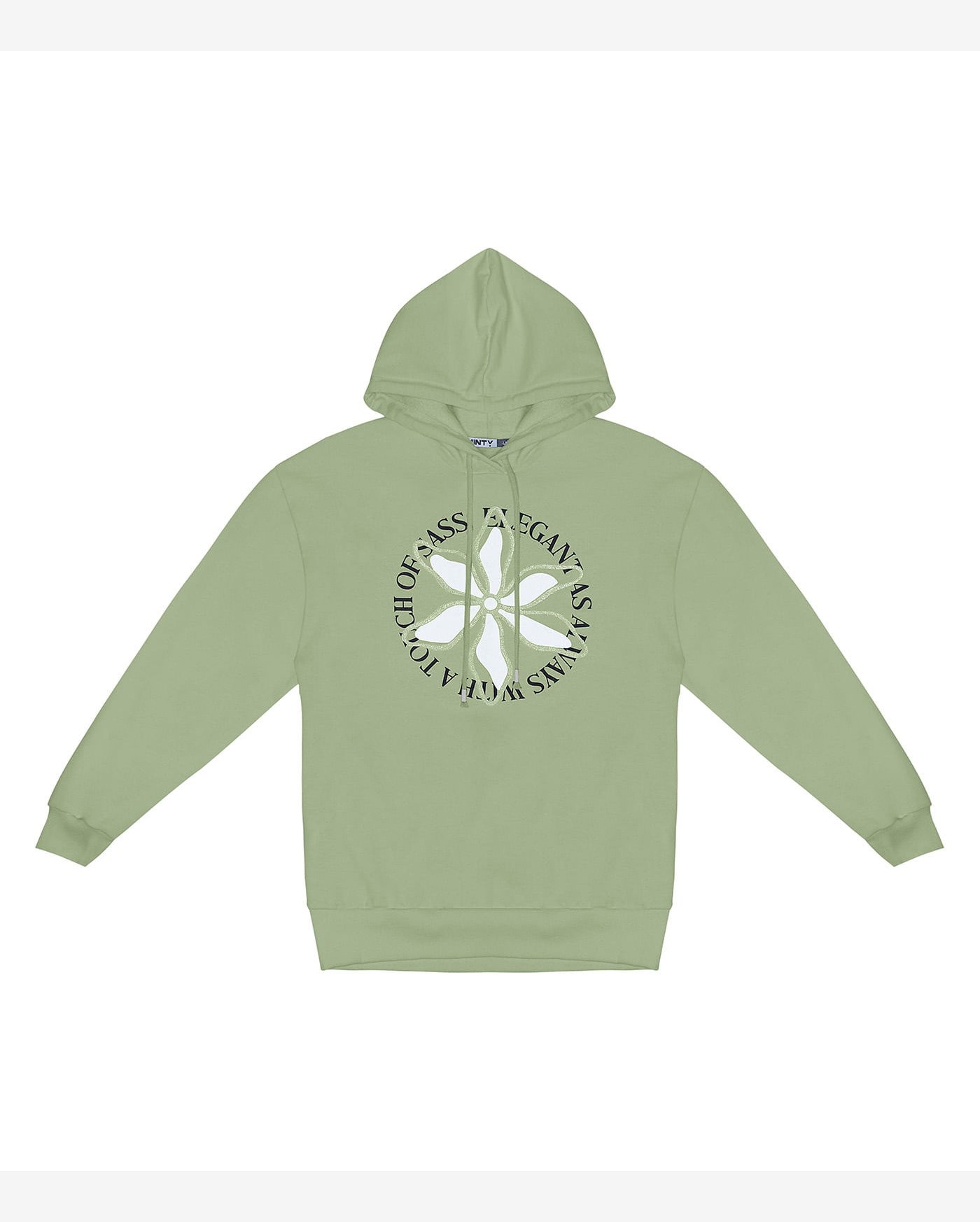Moletom Juvenil Feminino Com Capuz Minty Verde