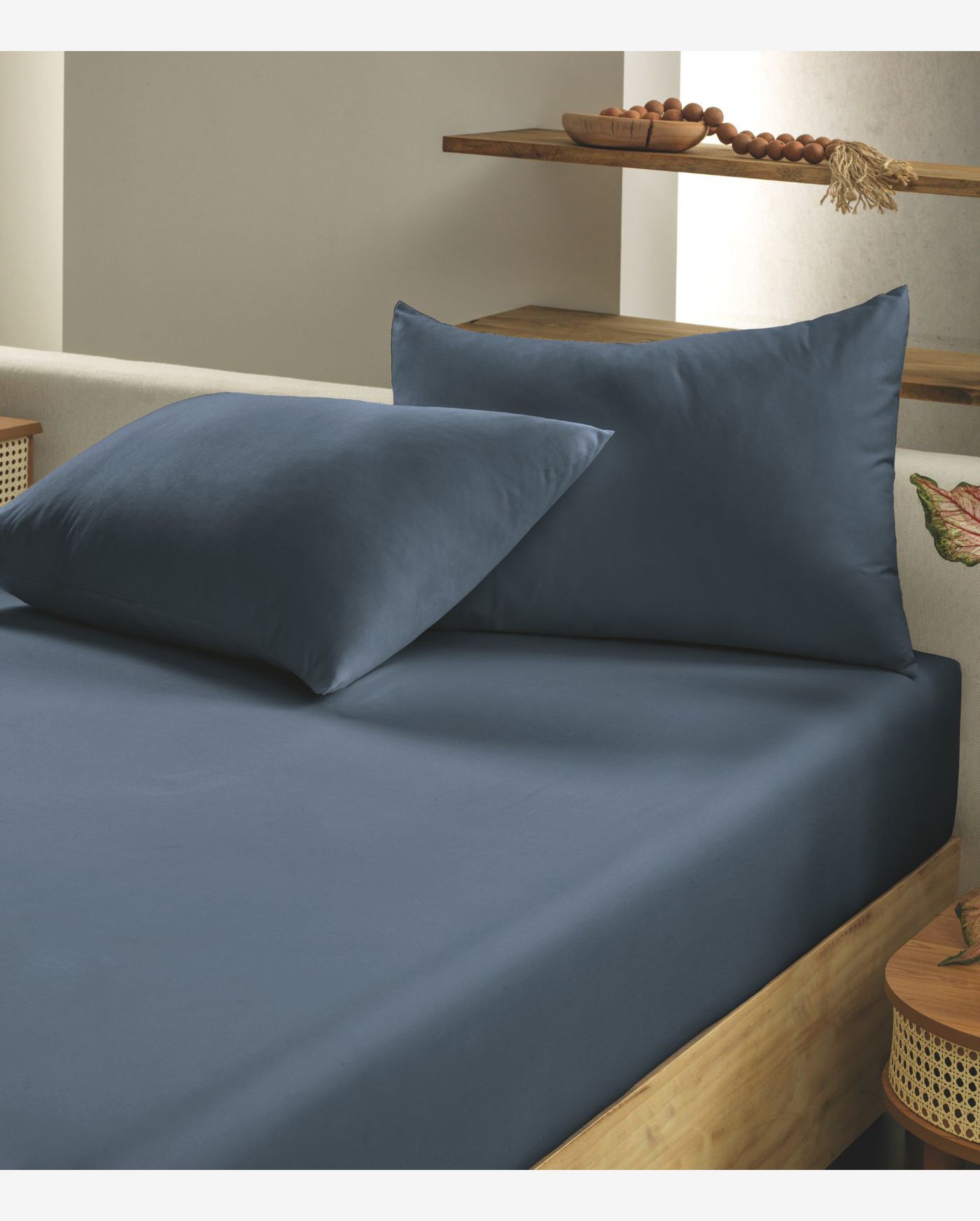 Jogo De Cama Solteiro Toque Acetinado Altenburg Azul