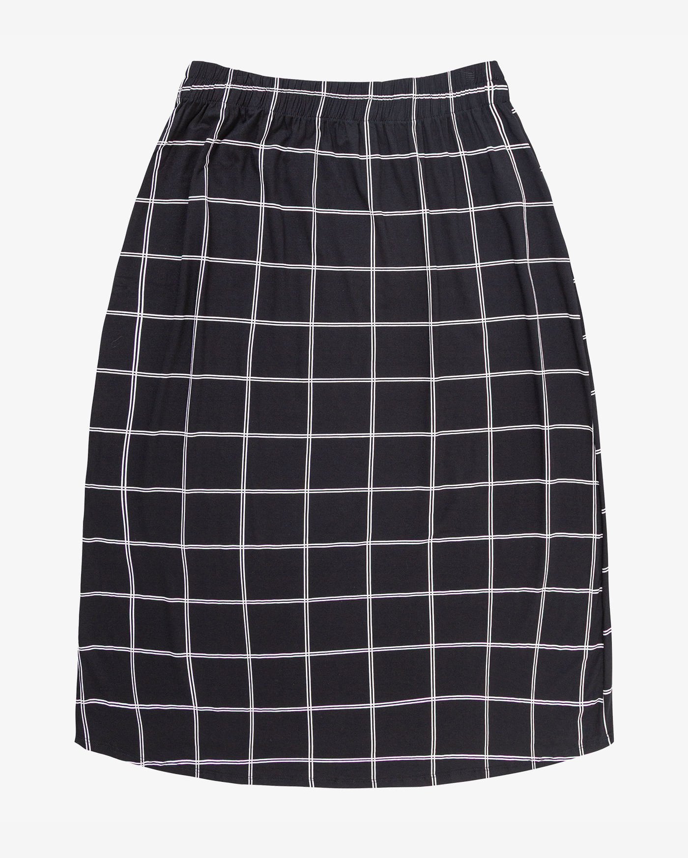 Saia Midi Plus Size Infinita Cor Preto
