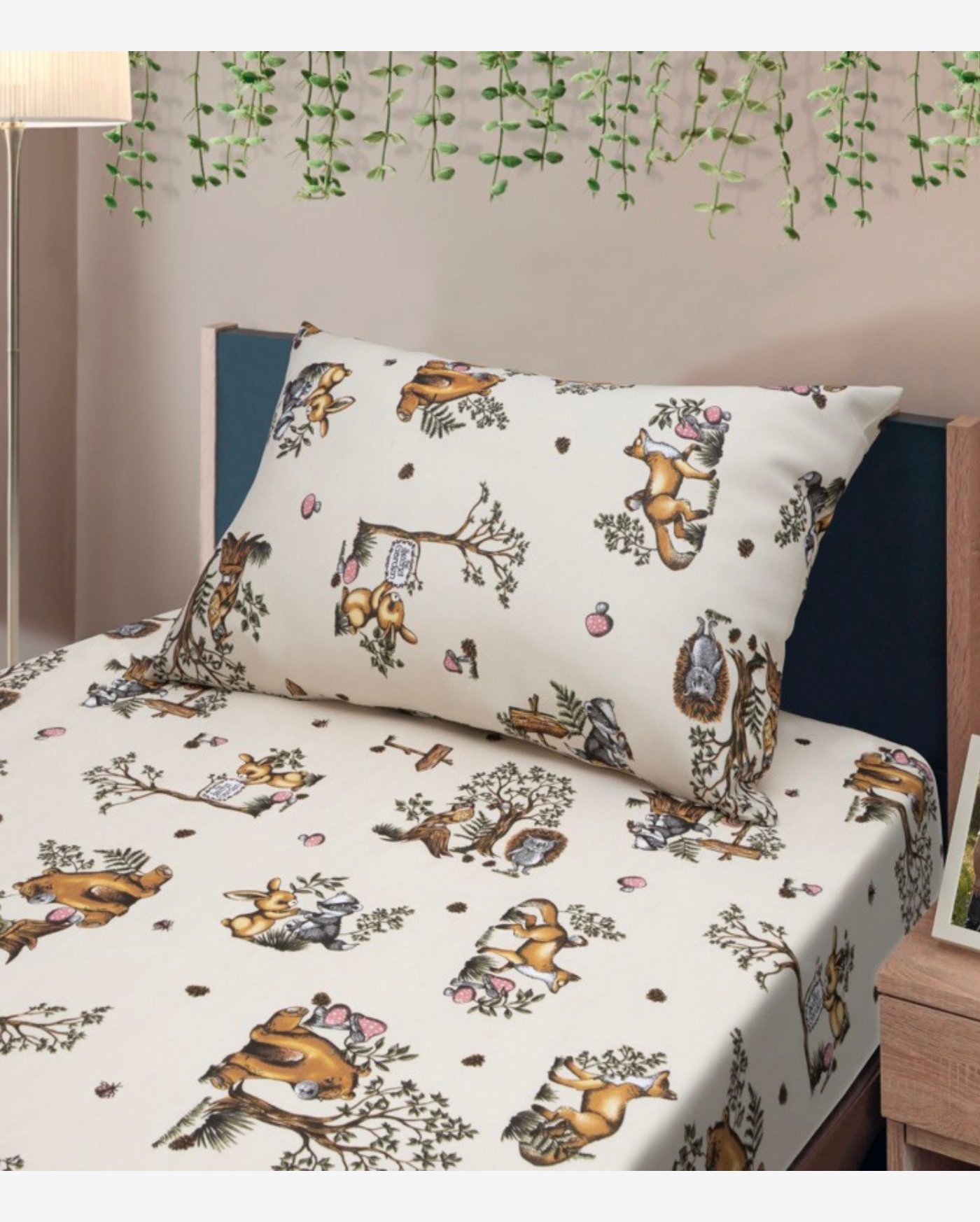 Jogo De Cama Solteiro Kids Doce Vida Bege