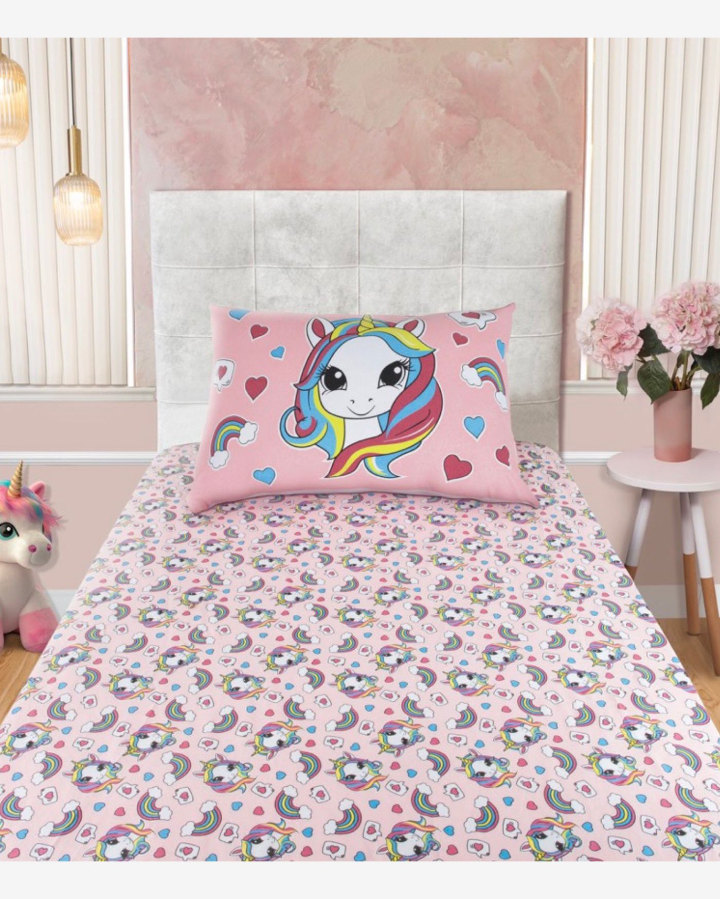 Jogo De Cama Solteiro Joy Doce Vida Rosa