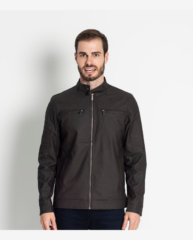 Riachuelo Jaqueta Masculina Sintética Rovitex Marrom