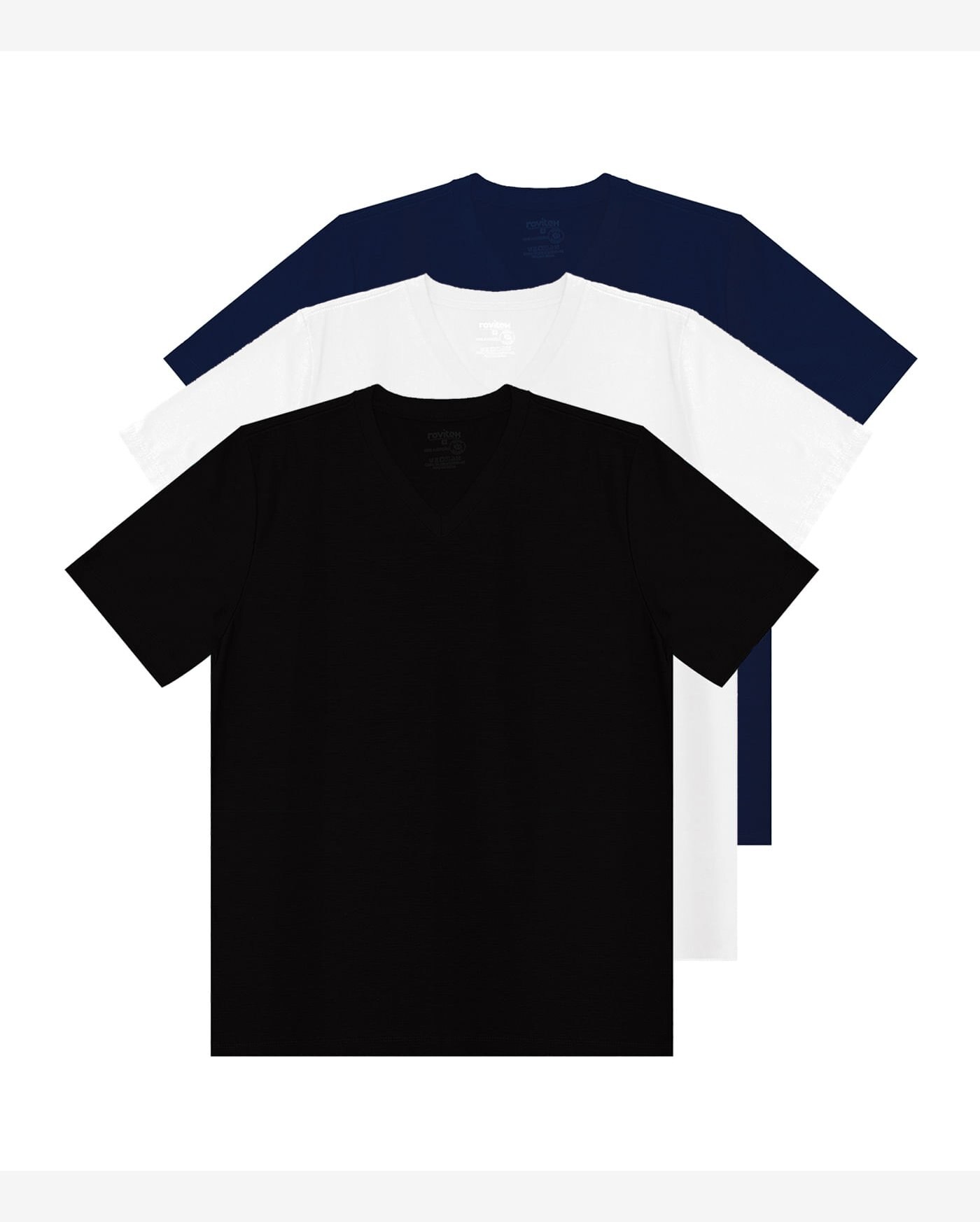 camiseta gola v masculina riachuelo