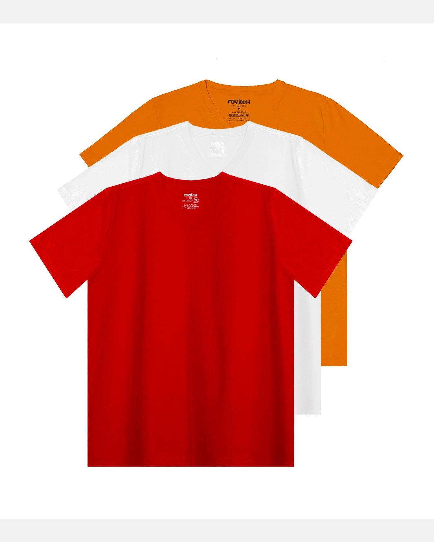 camiseta gola v masculina riachuelo