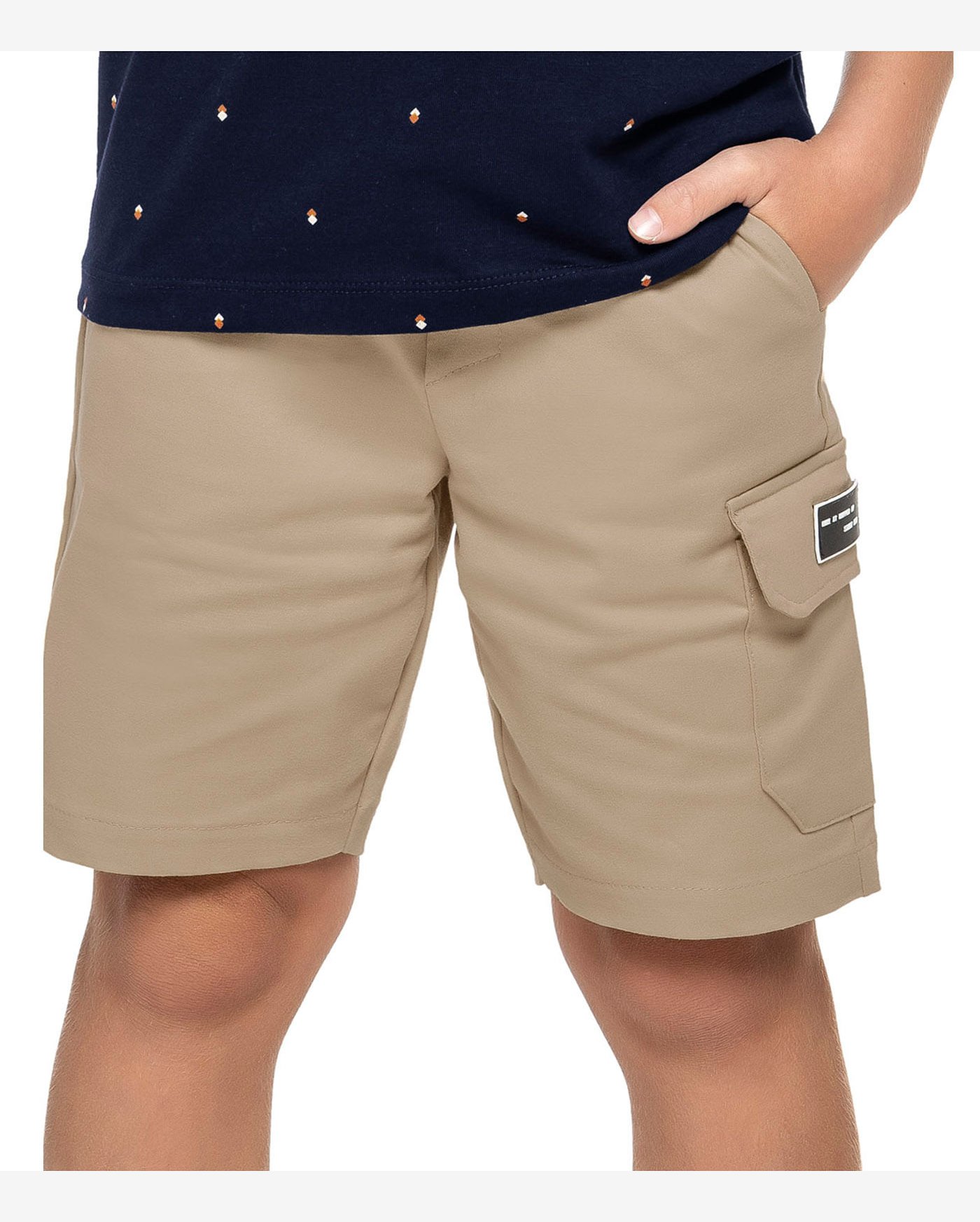 bermuda infantil masculina sarja