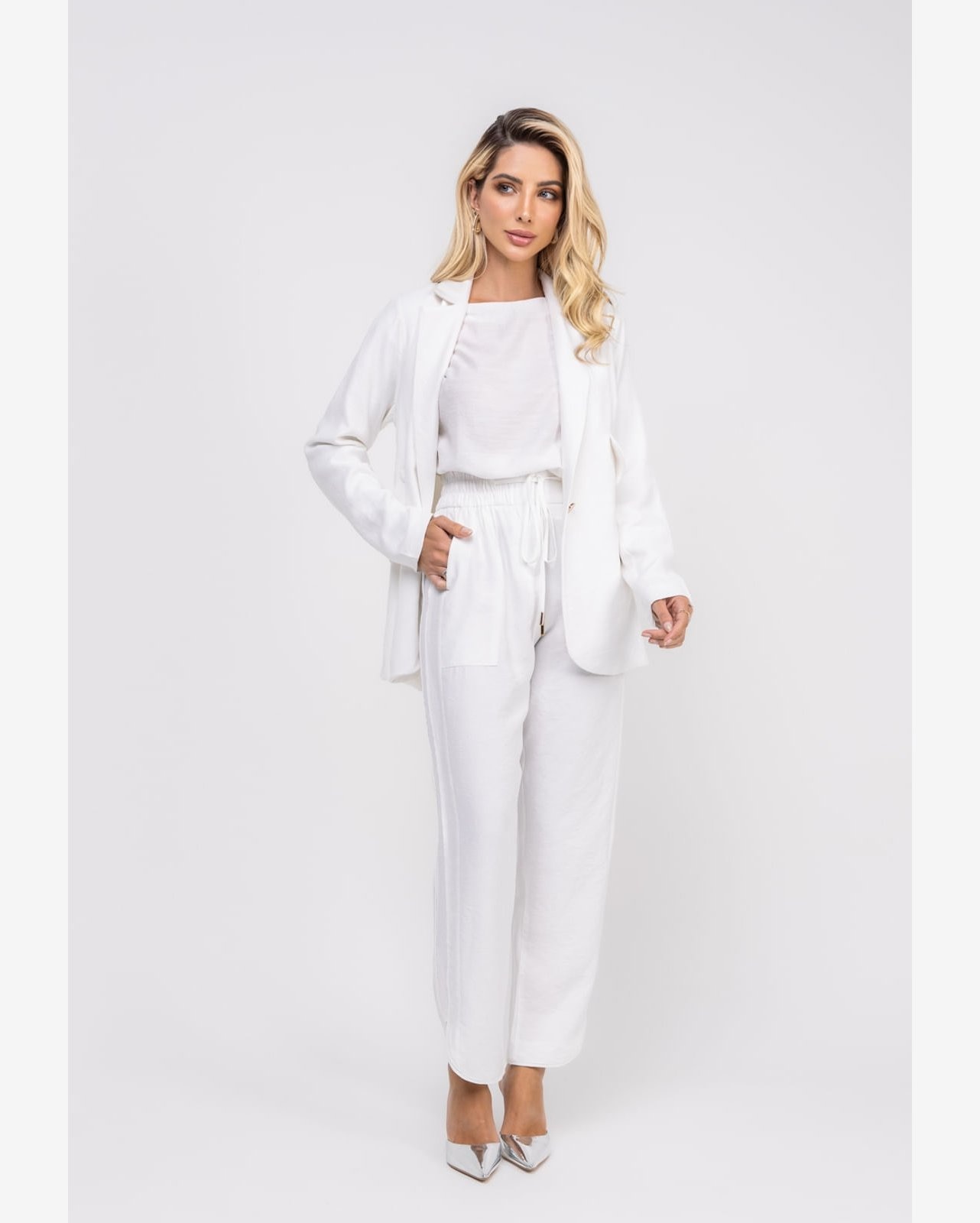 Blazer De Alfaiataria Marrant Detalhe Lapela Branco Salvatore