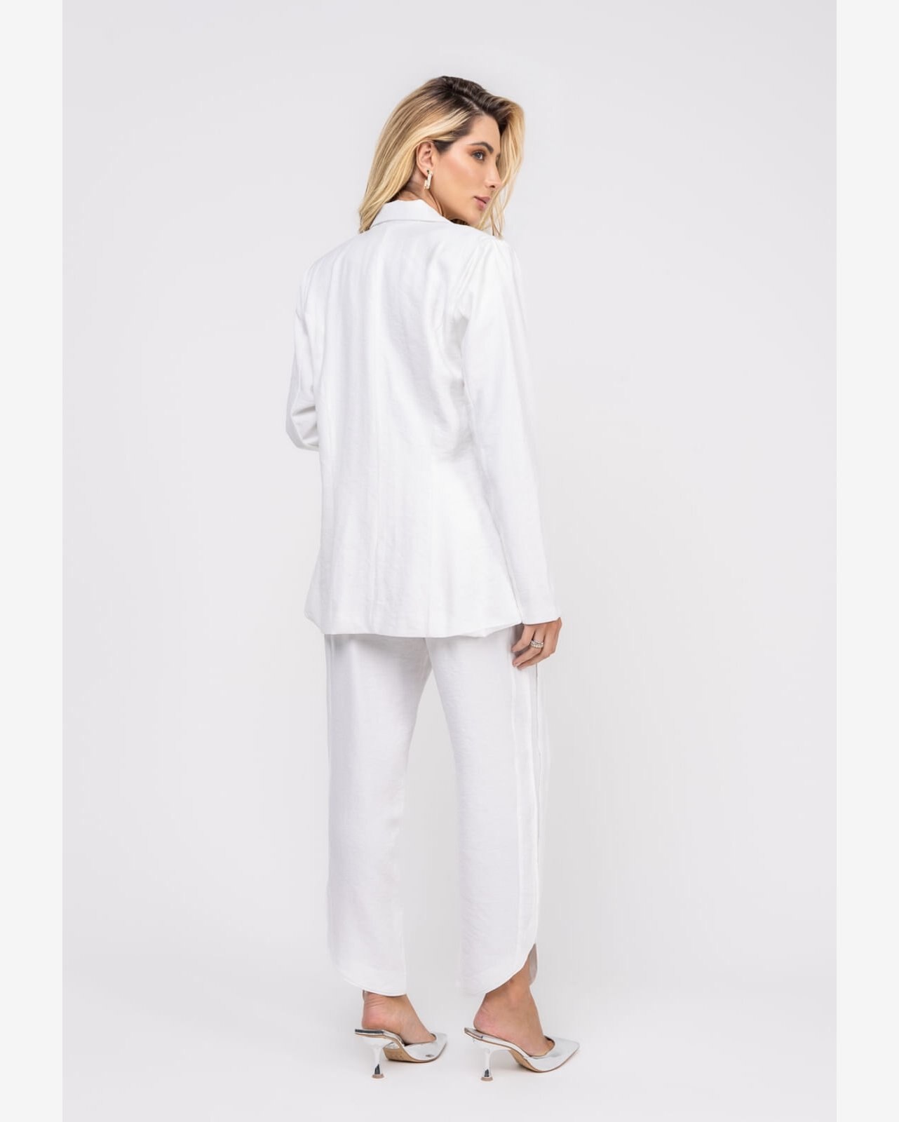 Blazer De Alfaiataria Marrant Detalhe Lapela Branco Salvatore