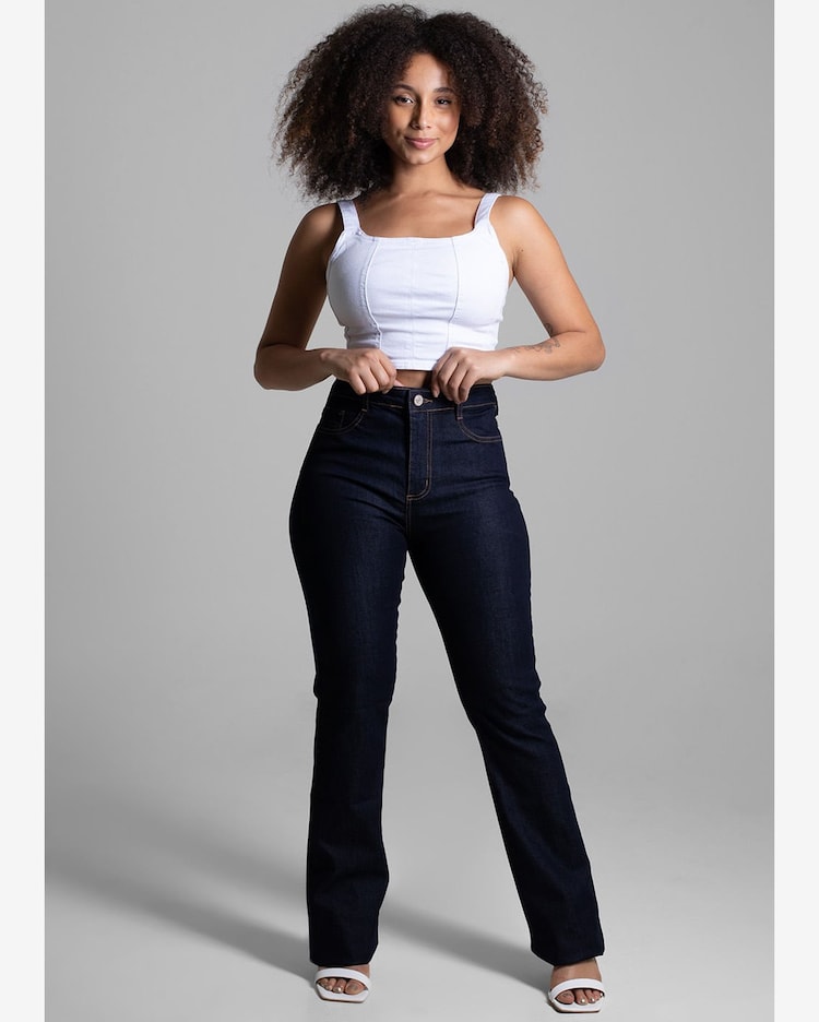 Riachuelo Calça Jeans Sawary Super Lipo Boot Cut 267577