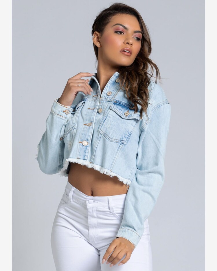 Riachuelo Jaqueta jeans sawary cropped 270223