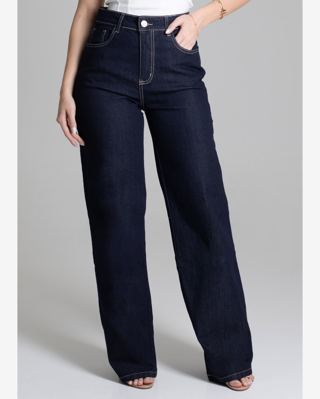 Jeans Feminina CalÃ§a Jeans Dopping Calça Jeans Dopping Feminina Azul