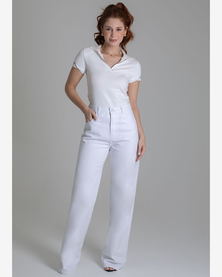 Riachuelo Calça Sarja Sawary Wide Leg 279124