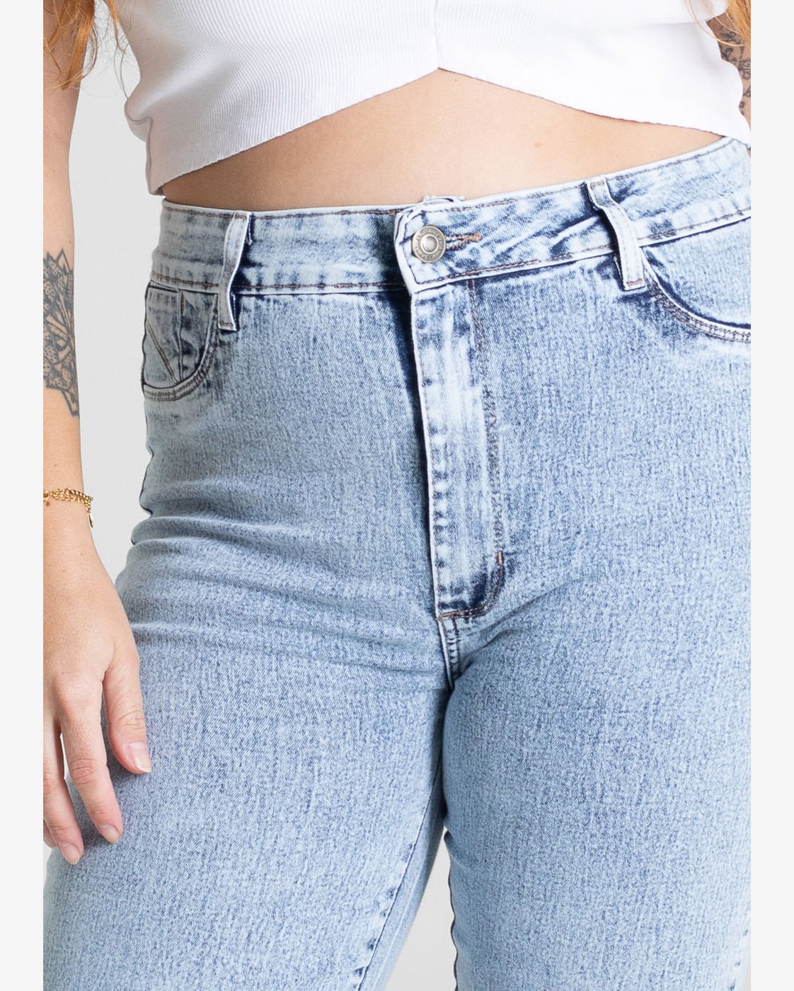 Calça Jeans Sawary Cigarrete Plus Size - 281525