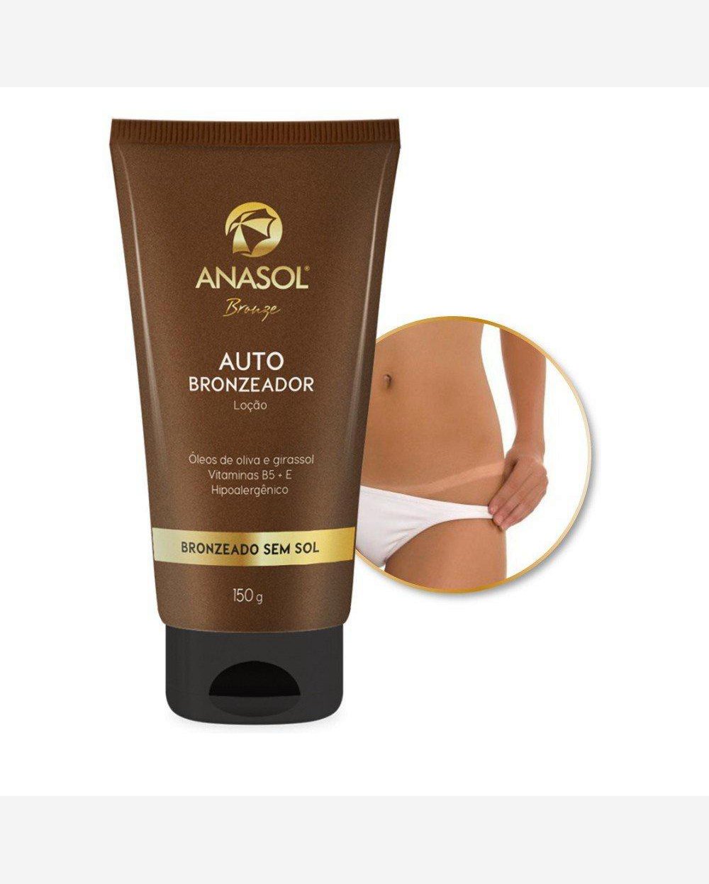 Riachuelo Anasol Auto Bronzeador Loção Bronzeado Sem Sol