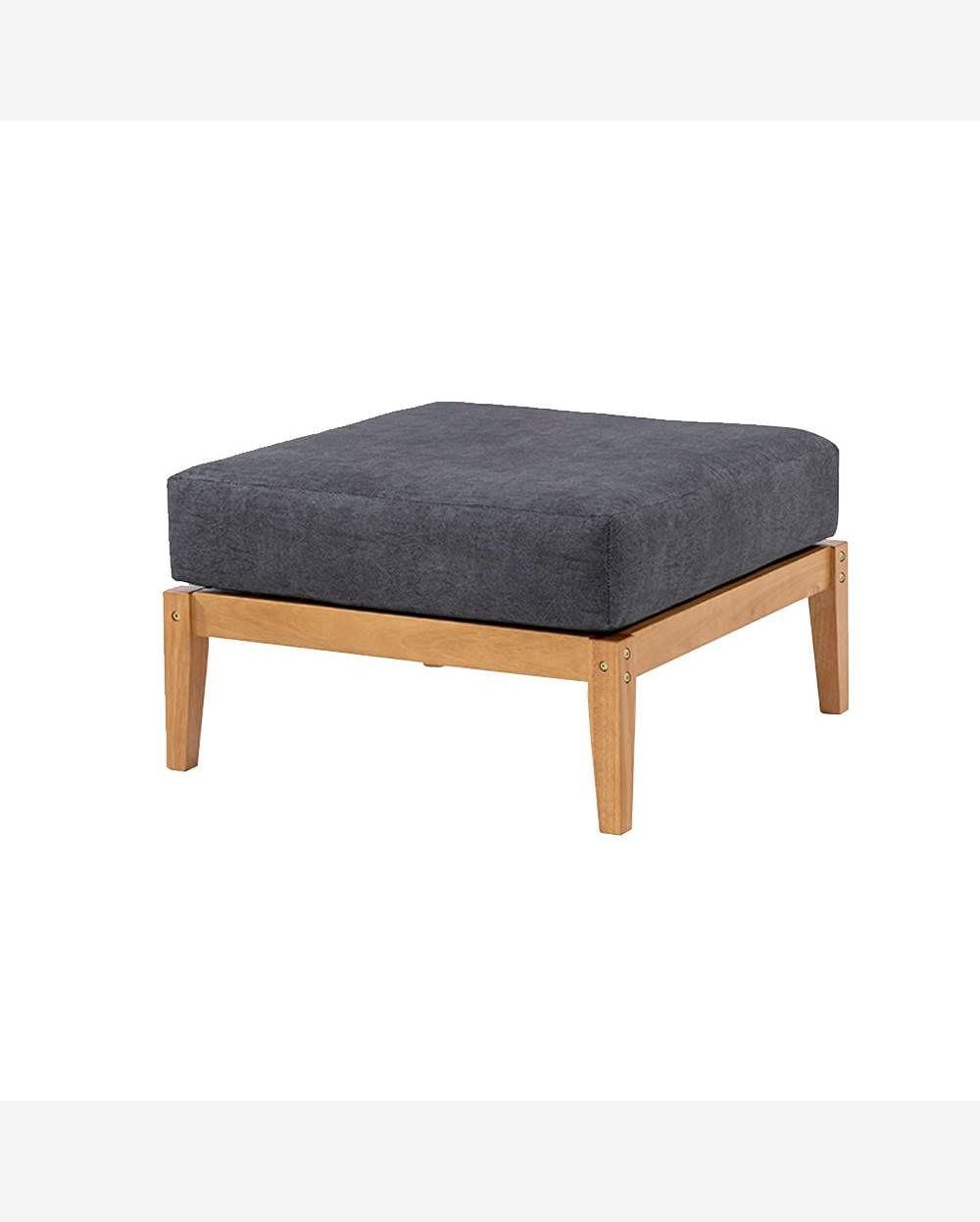 Conj. Puff Preto + Mesa De Centro Cannes Base Mel - 72434