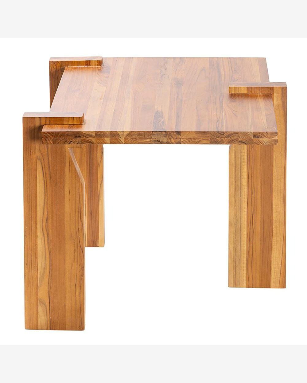 Riachuelo | Mesa Lateral Eixos Madeira Teca Natural - 78686